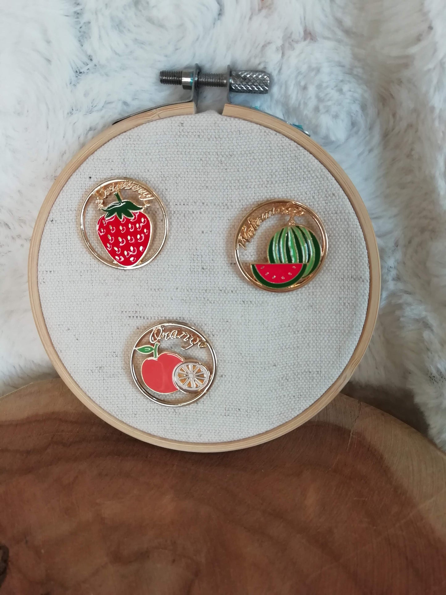 Magnetic needle holder for embroidery "Watermelon" "Orange" "Strawberry"