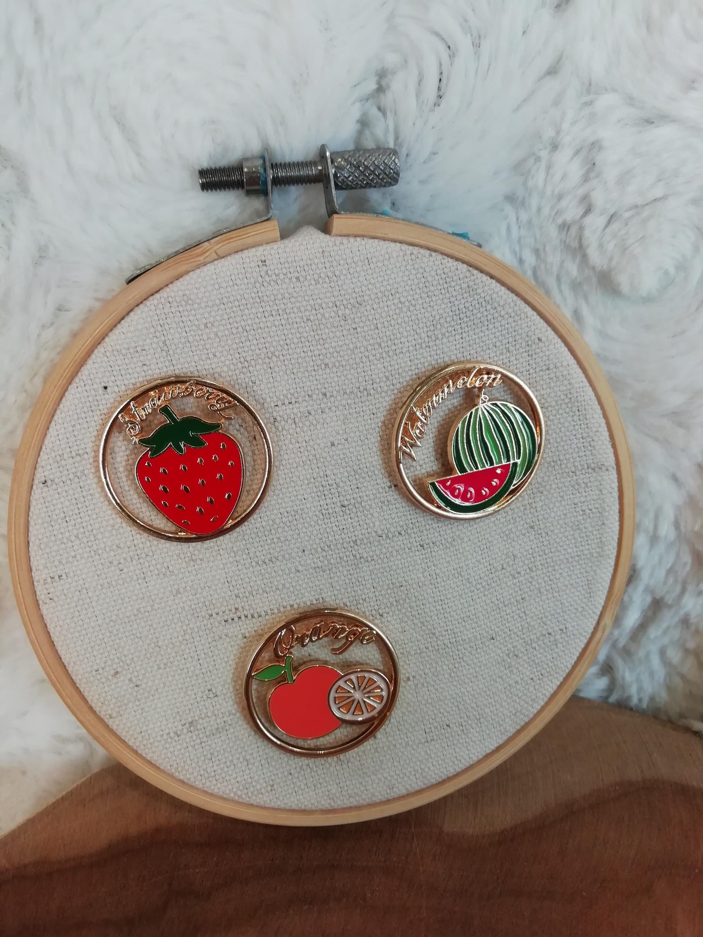 Magnetic needle holder for embroidery "Watermelon" "Orange" "Strawberry"