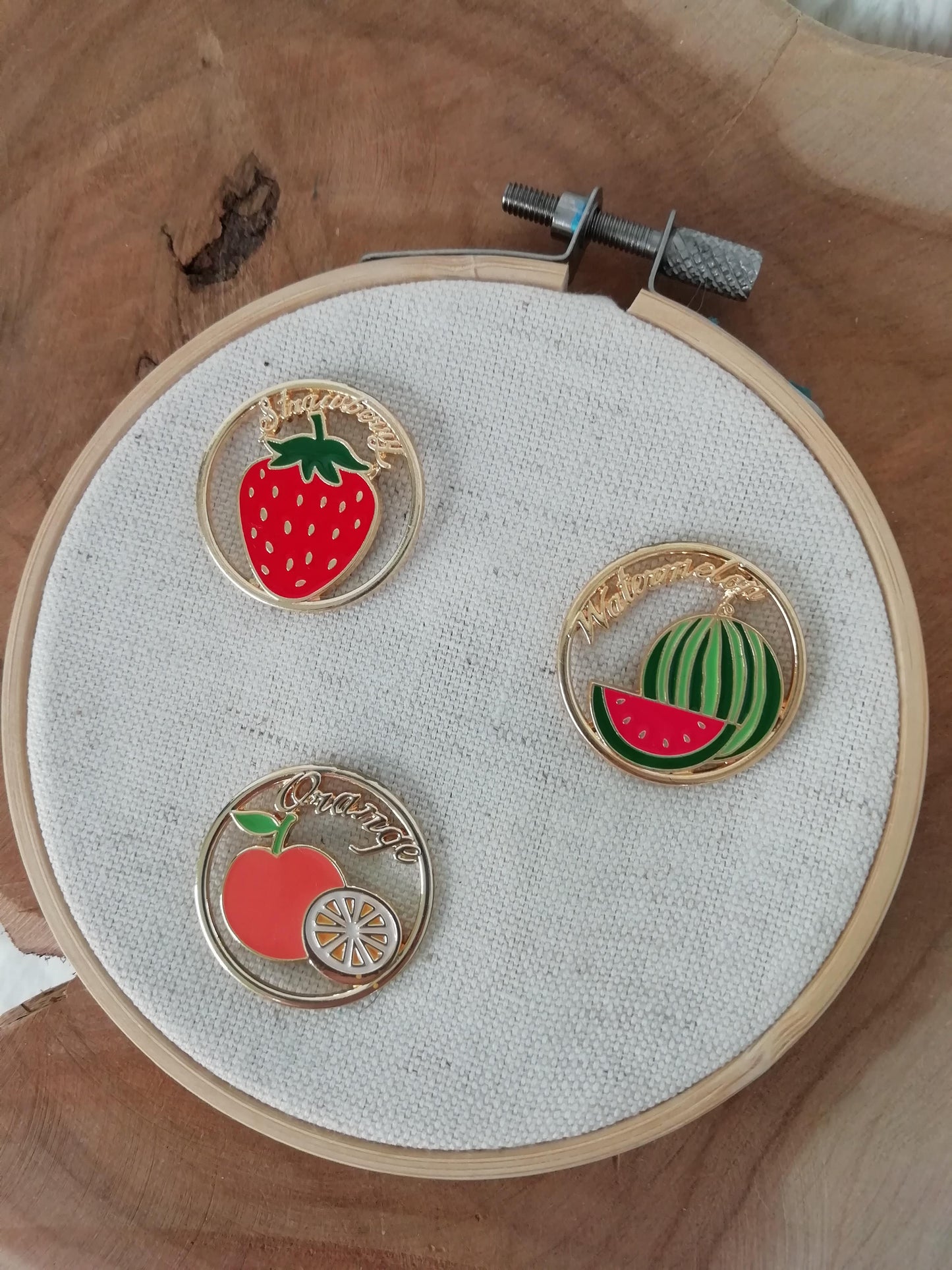 Magnetic needle holder for embroidery "Watermelon" "Orange" "Strawberry"