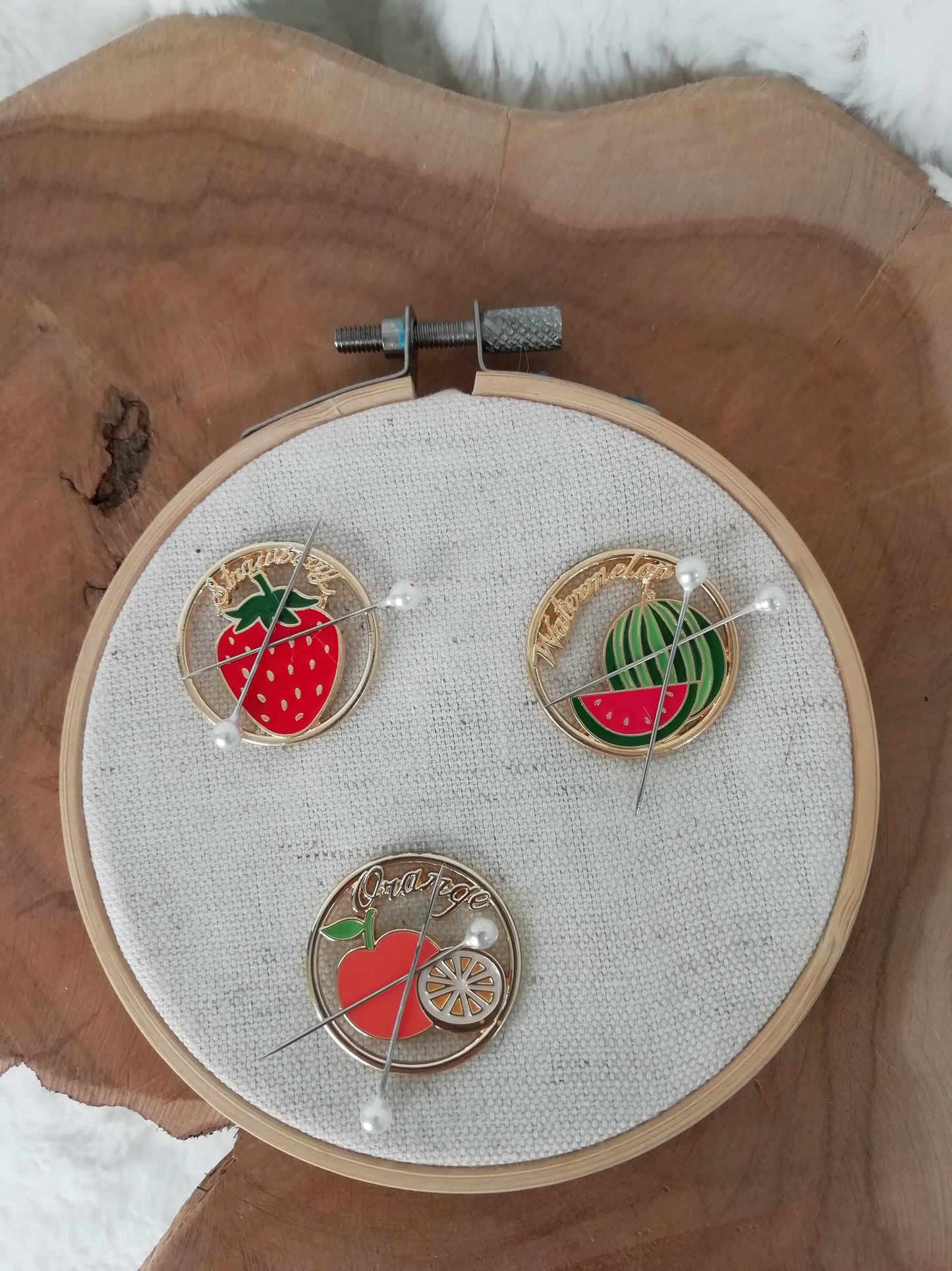 Magnetic needle holder for embroidery "Watermelon" "Orange" "Strawberry"
