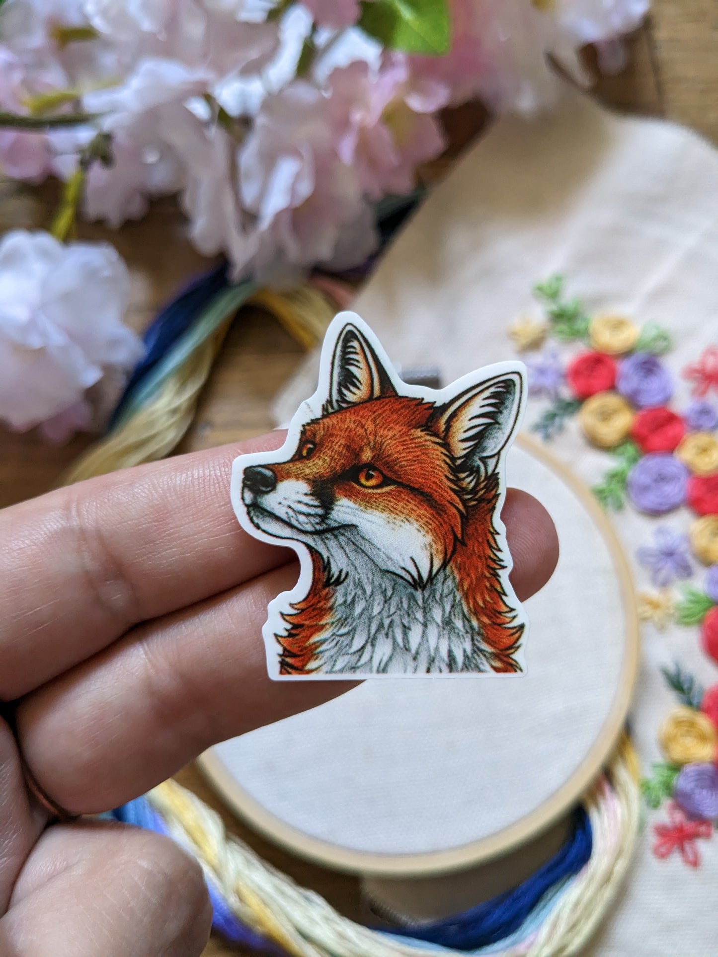Magnetic needle holder / needle minder "Diamond wave", "Swallow", "Vintage fox" or "Cups"