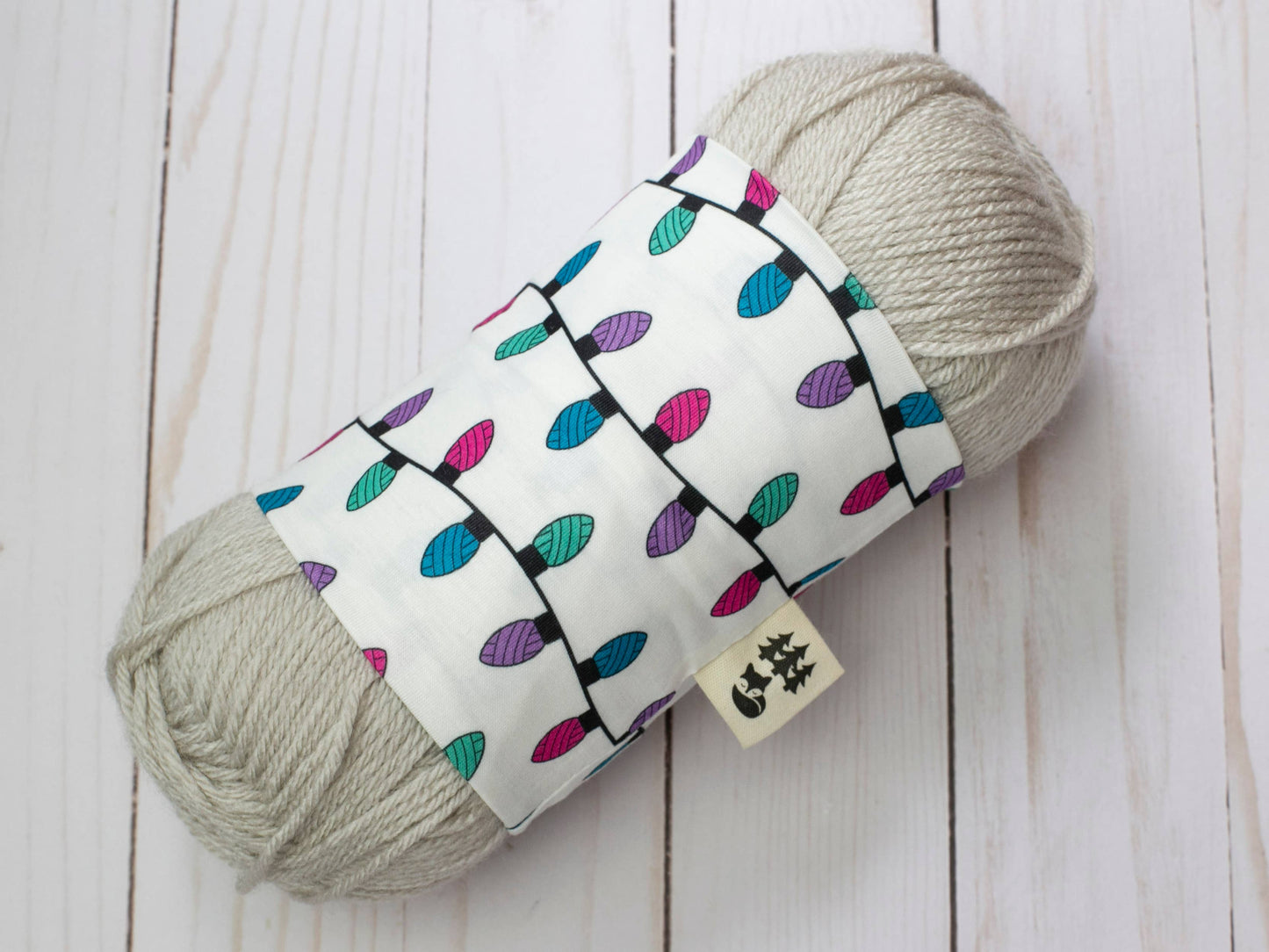 Chaussette à laine motif Guirlande festive