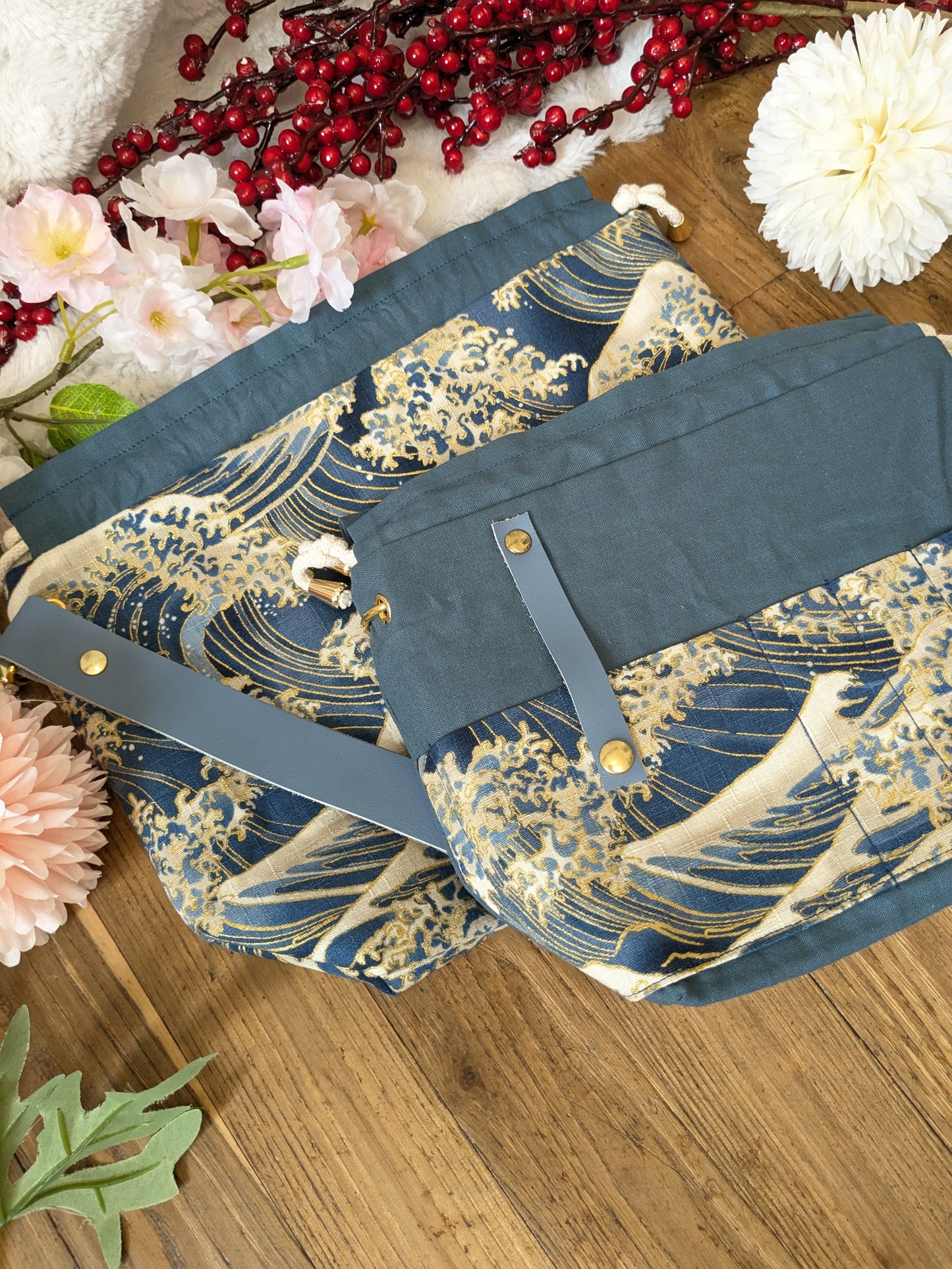 Sac à projet "Vague de Hokusai"