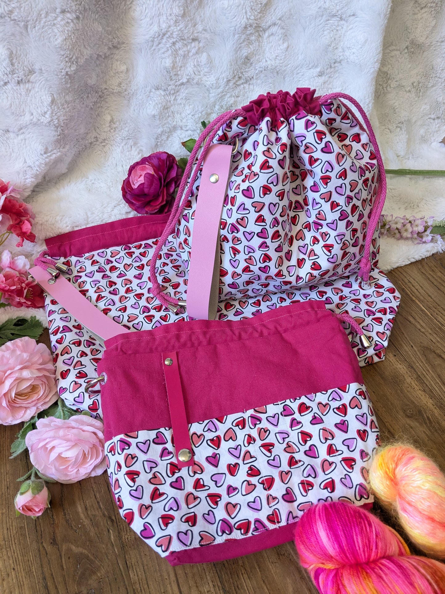 Sac à projet "P'tits cœurs"