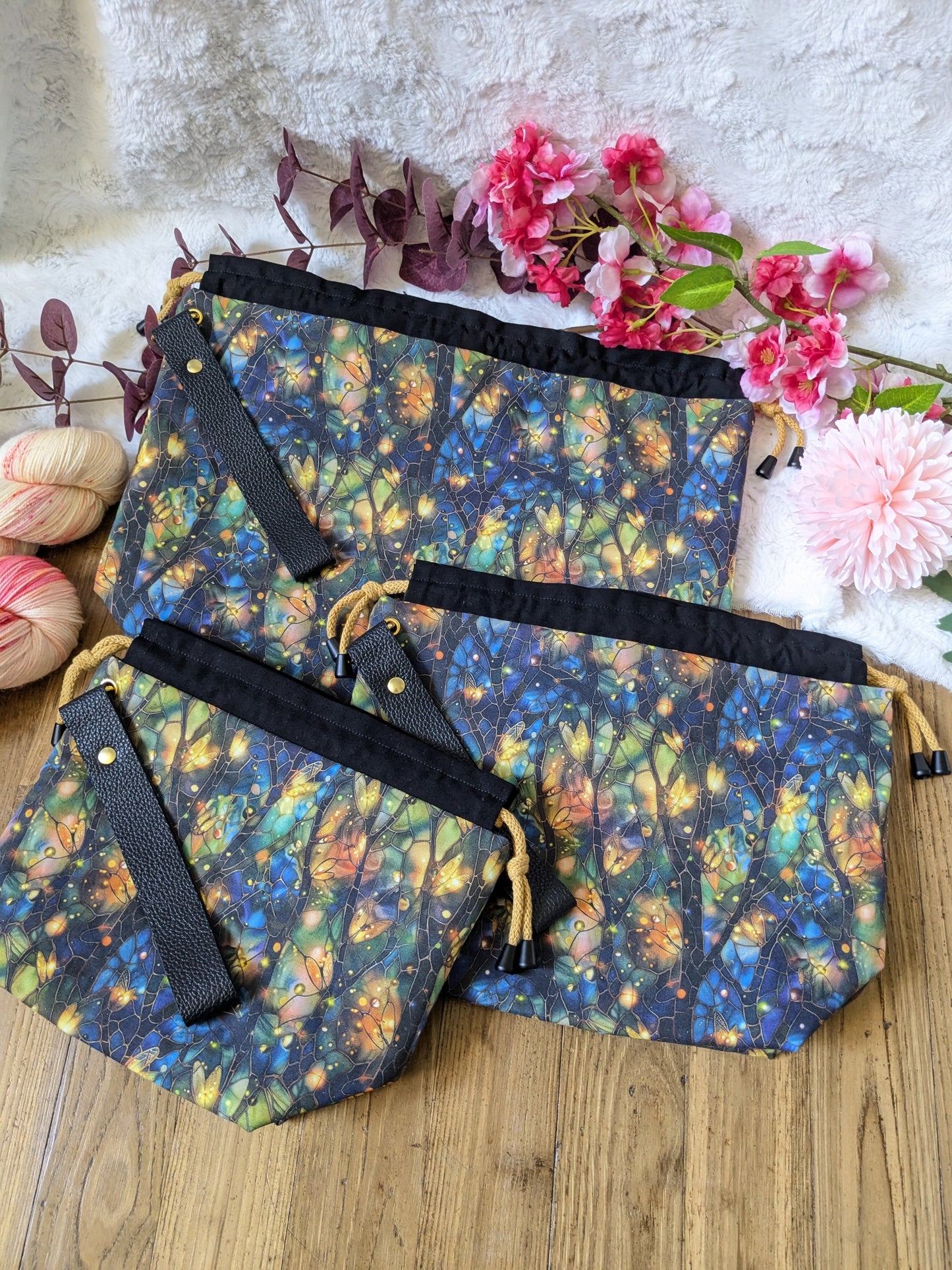 Sac à projet Basic "Vitrail lucioles"