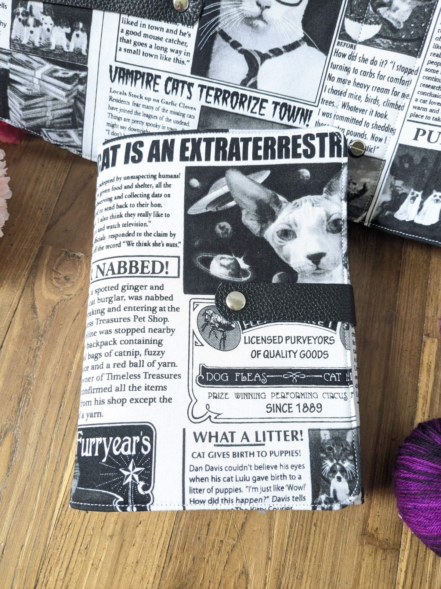 Classeur à aiguilles "Journal des chats" (classeur complet = couverture + structure ⚠️)