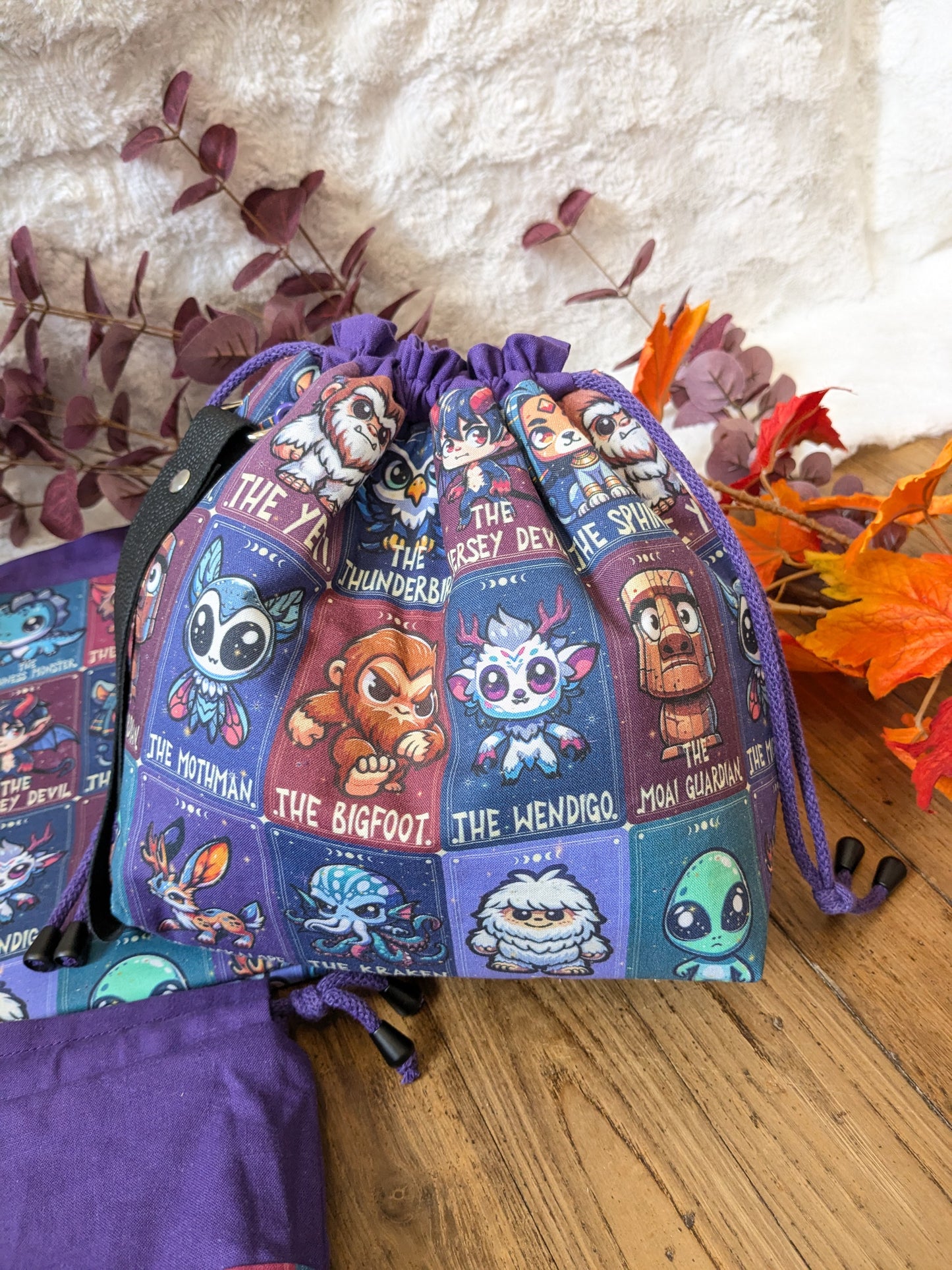 Sac à projet "Cute cryptids"
