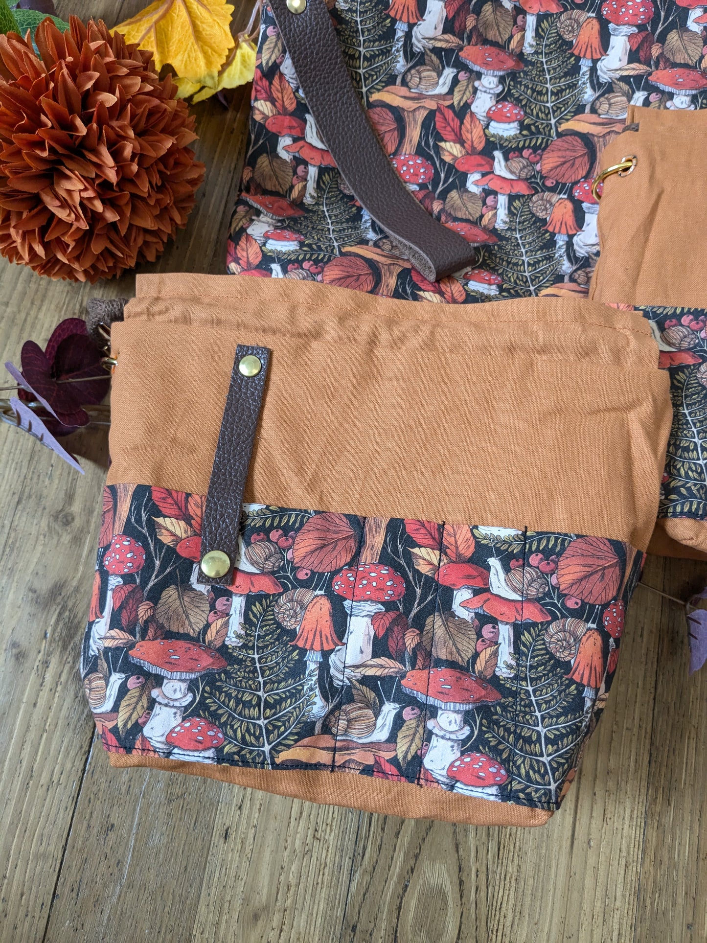 Sac à projet Basic "Les champignons de Lixy"