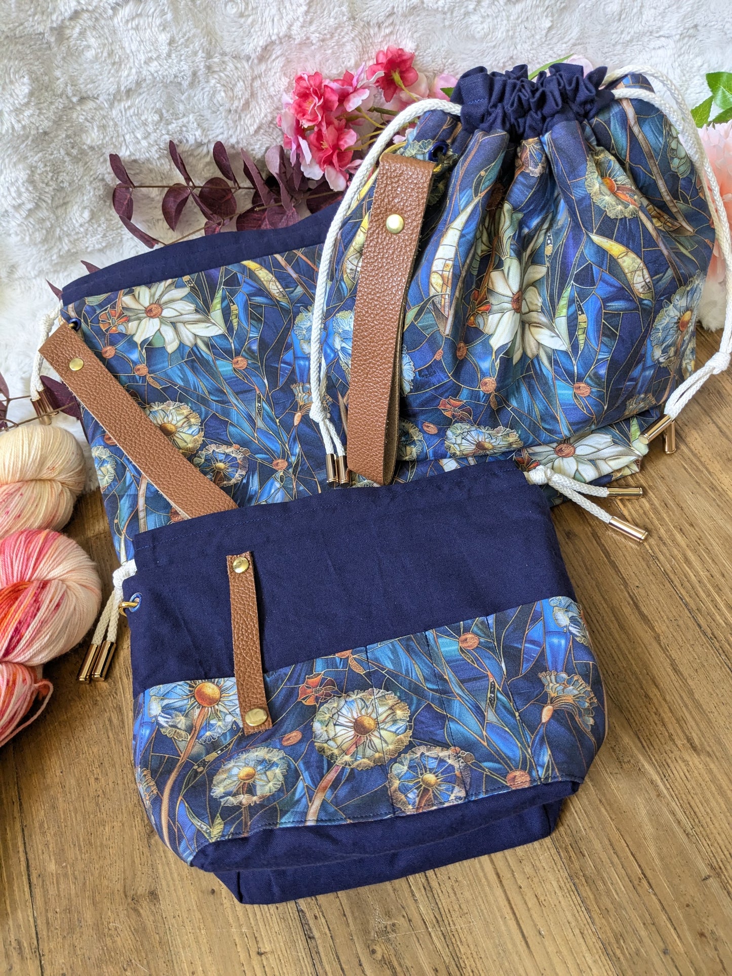 Sac à projet Basic "Vitrail dandelion"
