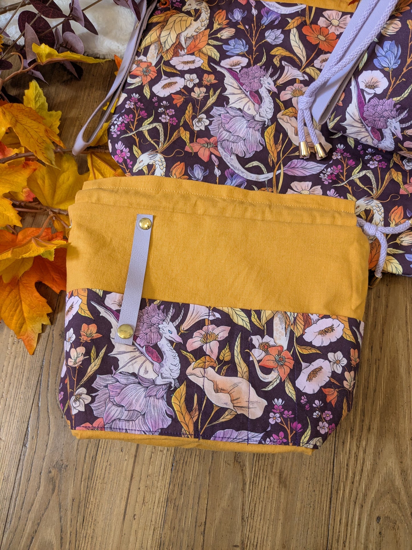 Sac à projet "Dragons végétaux"