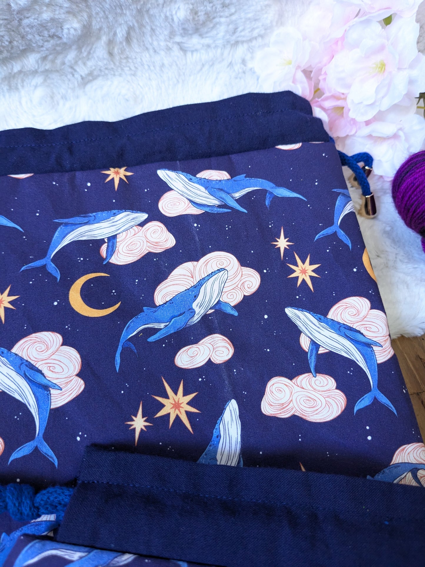Sac à projet "Whales lullaby"