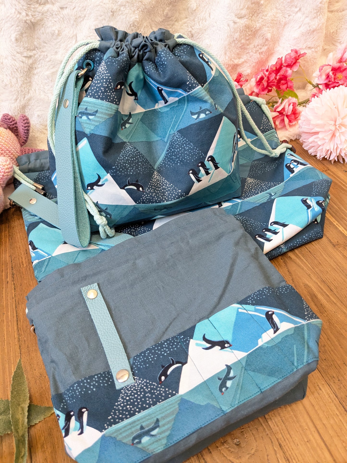 Sac à projet Basic "Manchots"