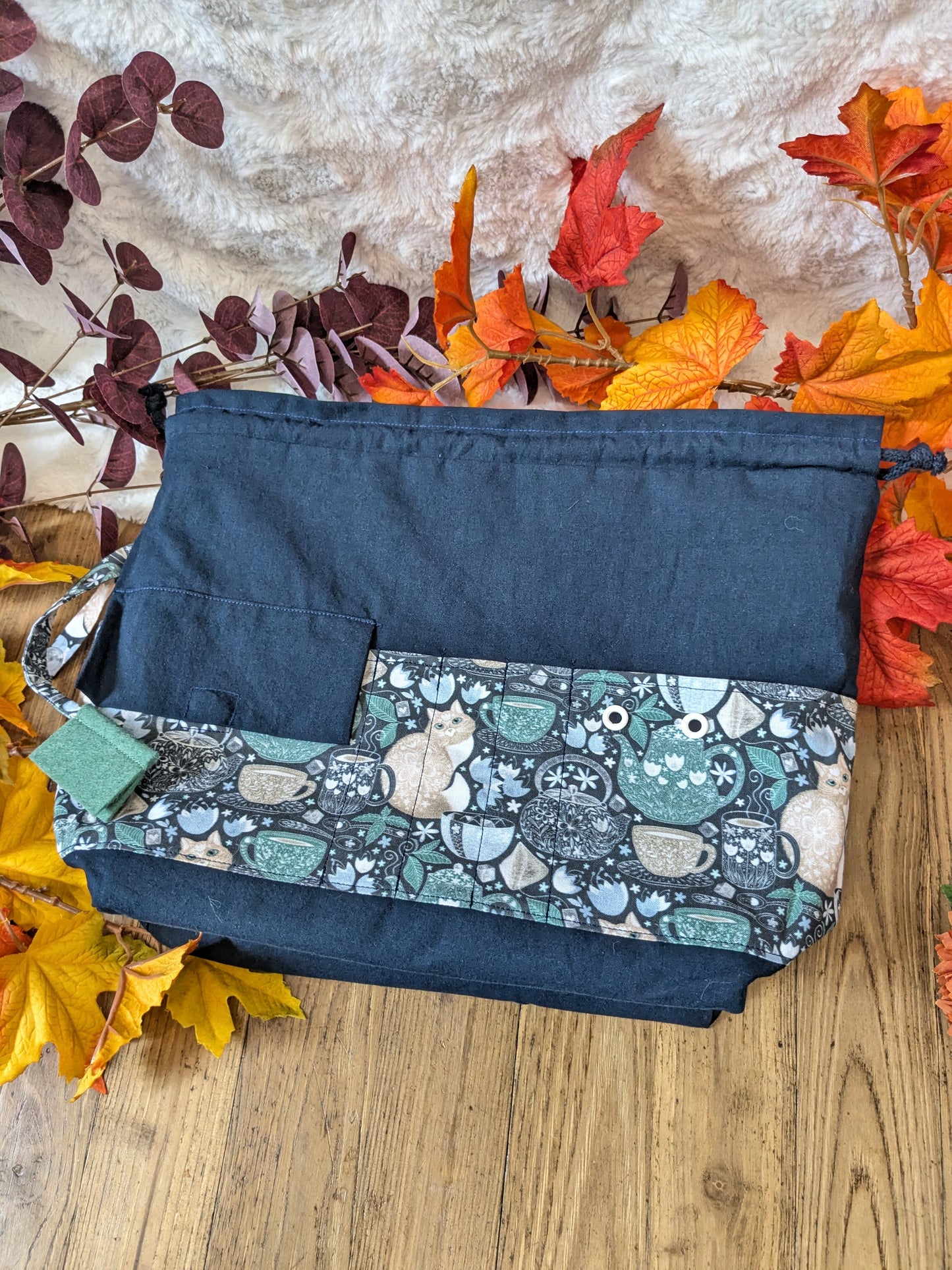 Sac à projet Optimo "Cosy cat"