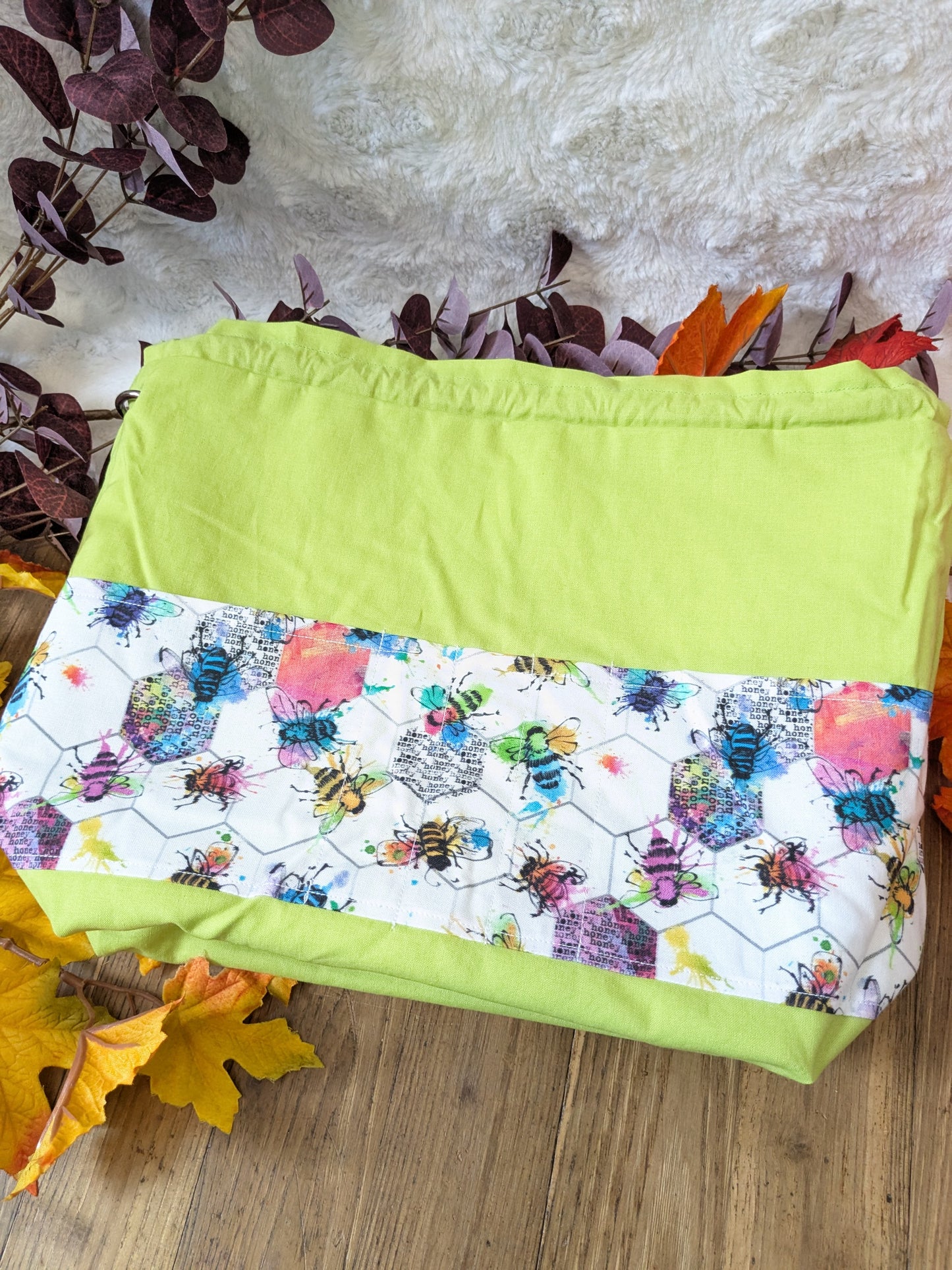 Sac à projet "Rainbow bee"