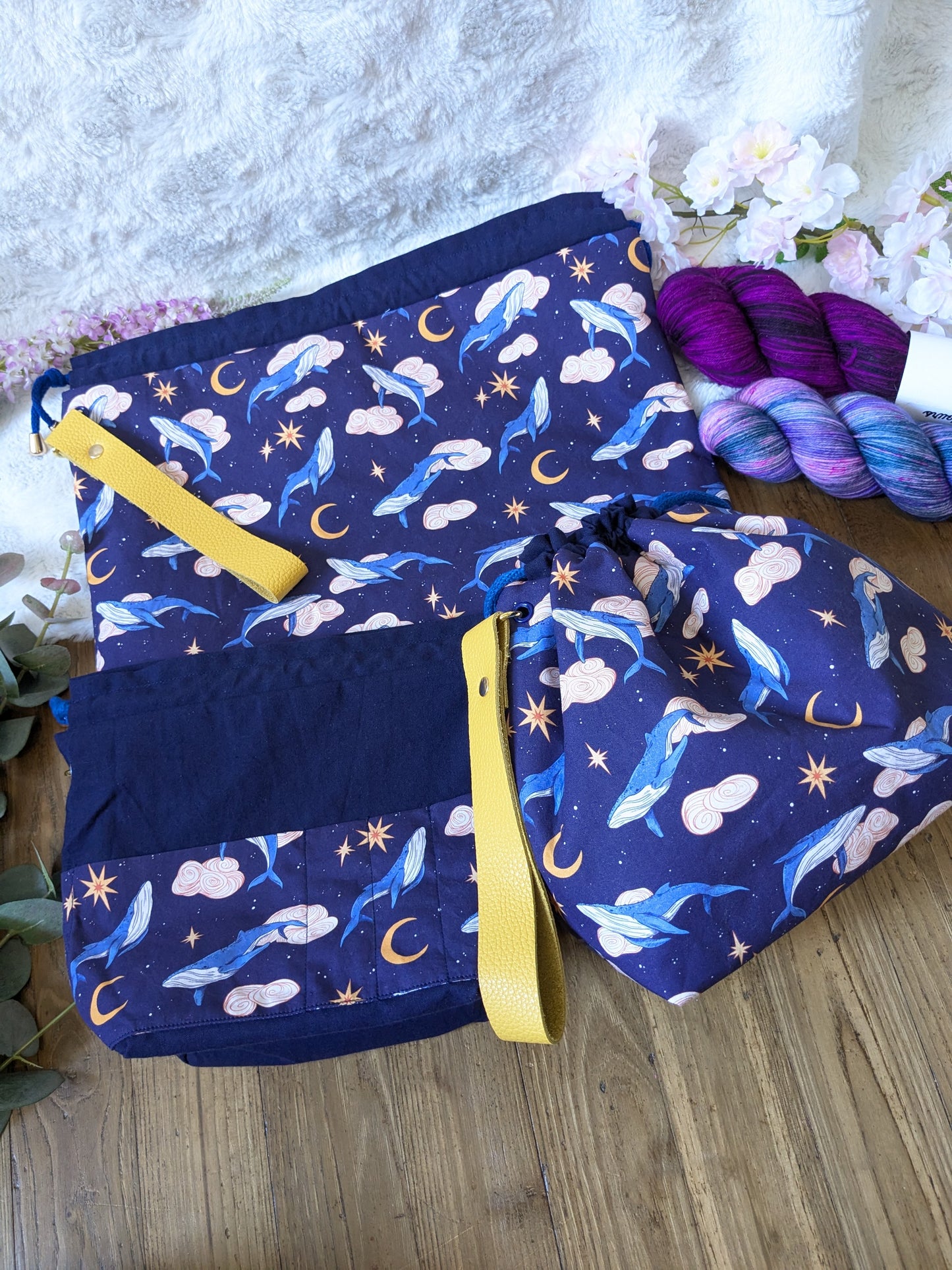 Sac à projet "Whales lullaby"