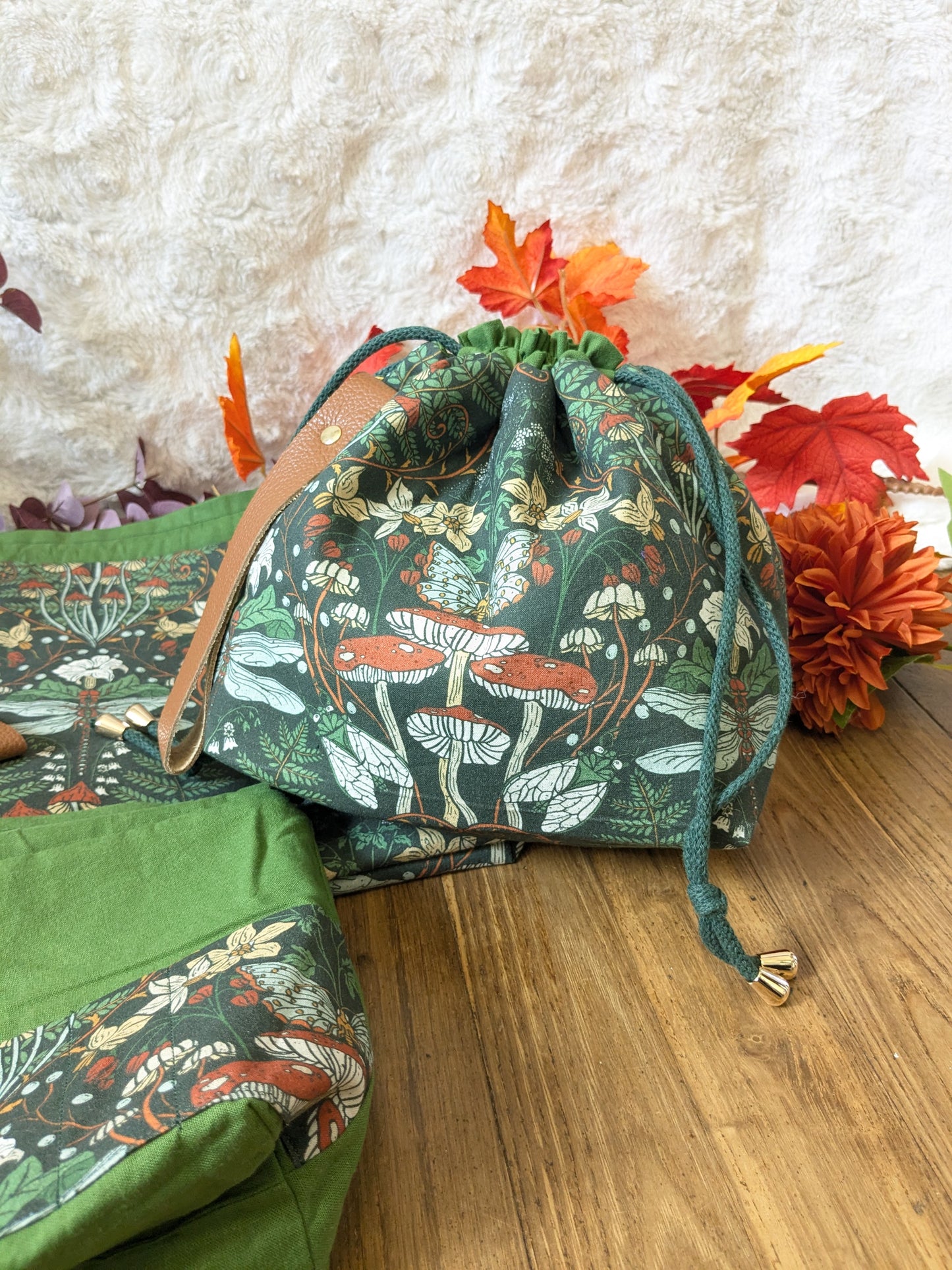Sac à projet "Champignons et libellules"