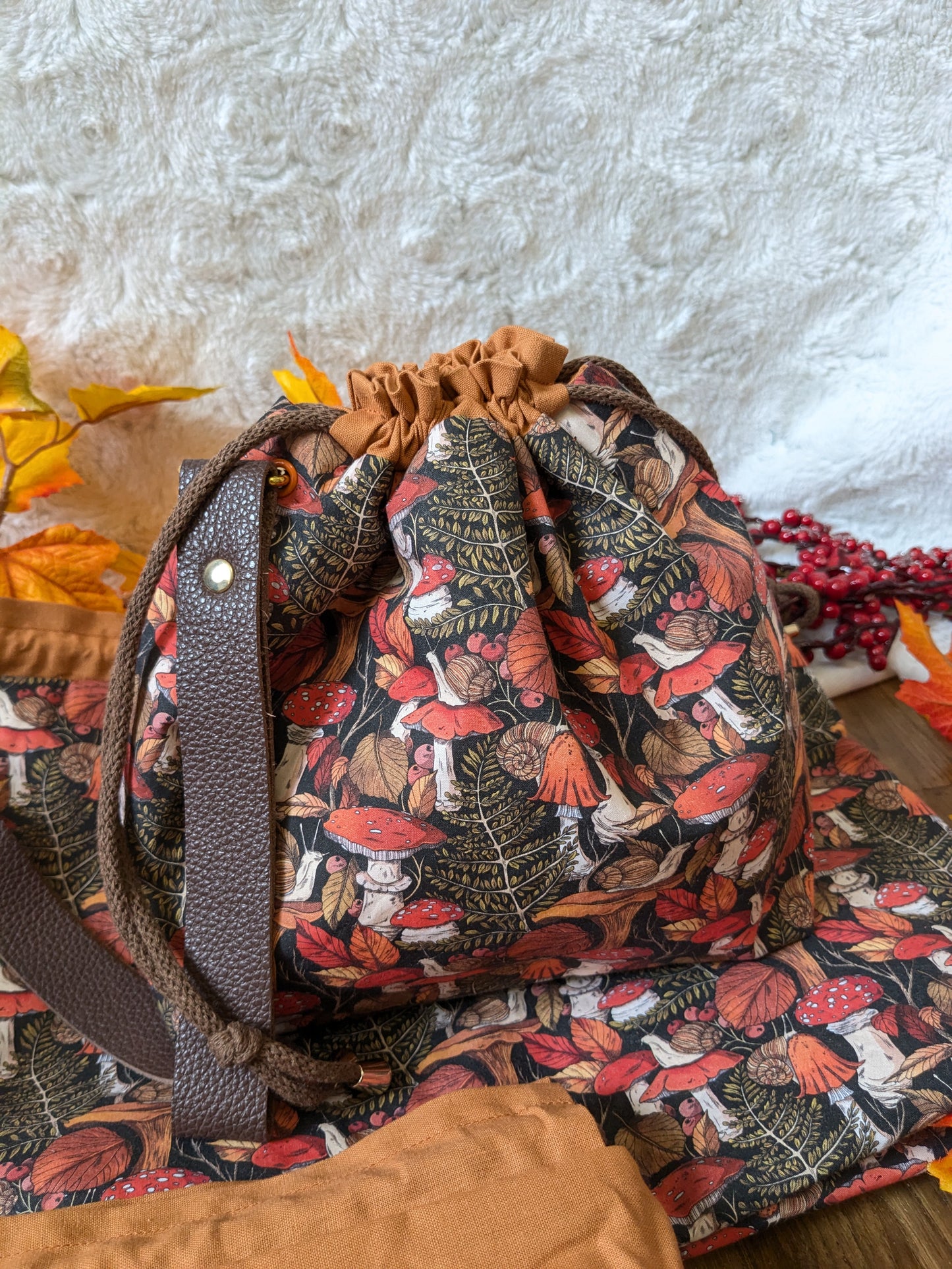 Sac à projet Basic "Les champignons de Lixy"
