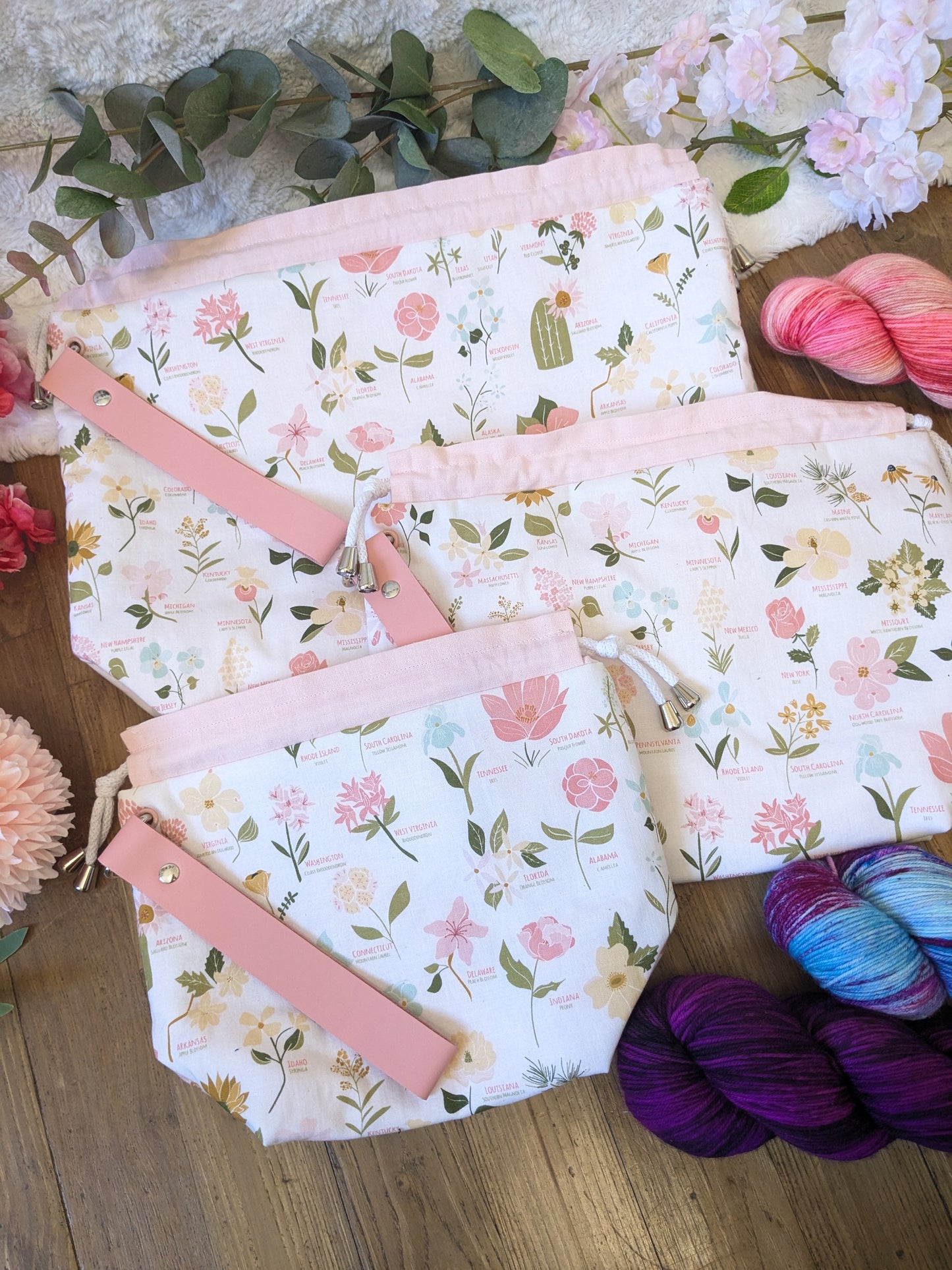 Sac à projet Basic "American flower"