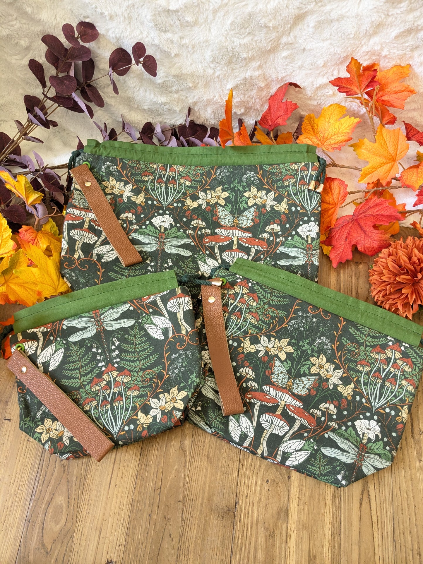 Sac à projet "Champignons et libellules"