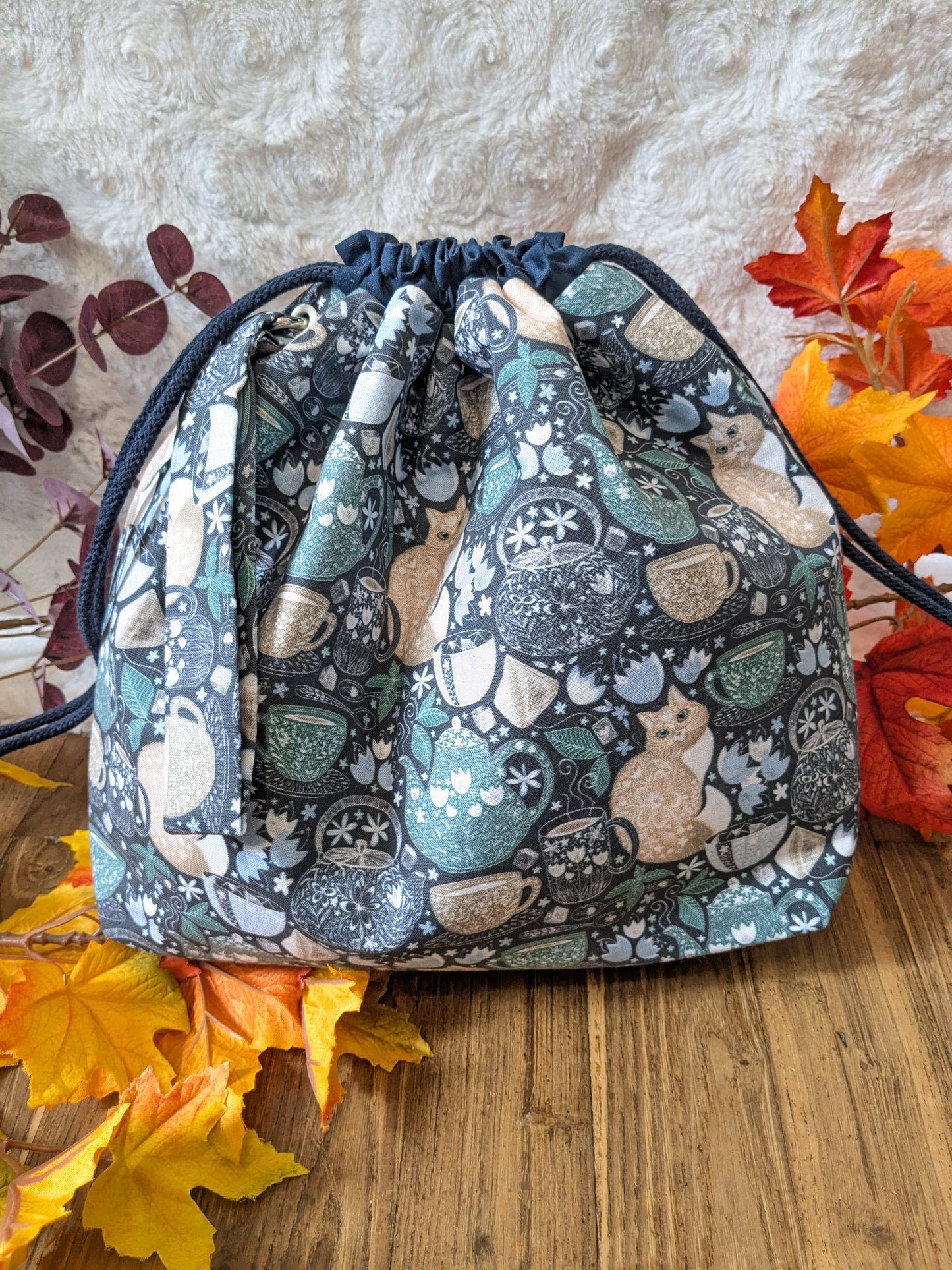 Sac à projet Optimo "Cosy cat"