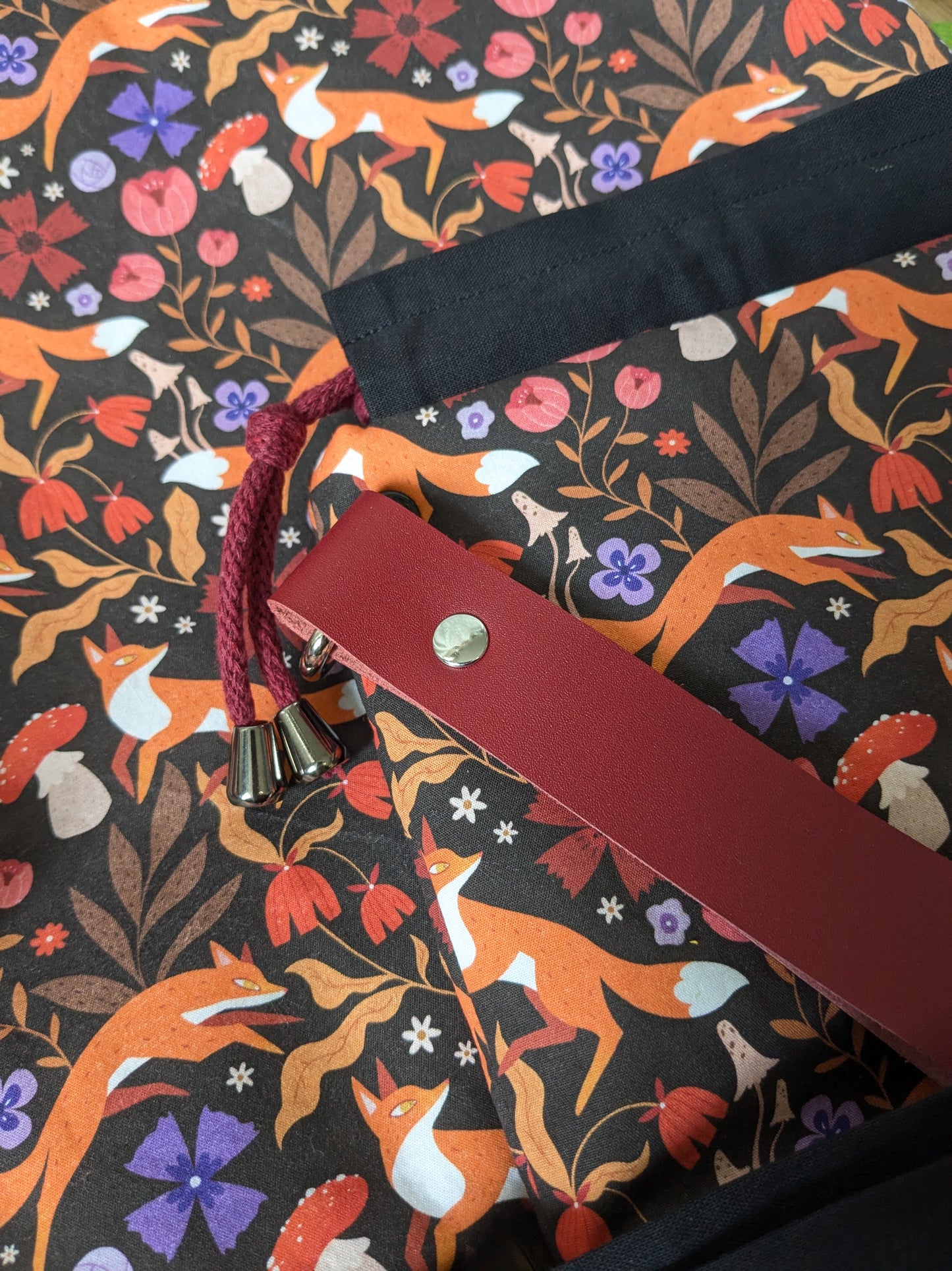 Sac à projet Basic "Renards joueurs" imprimé par Lixy Illustration