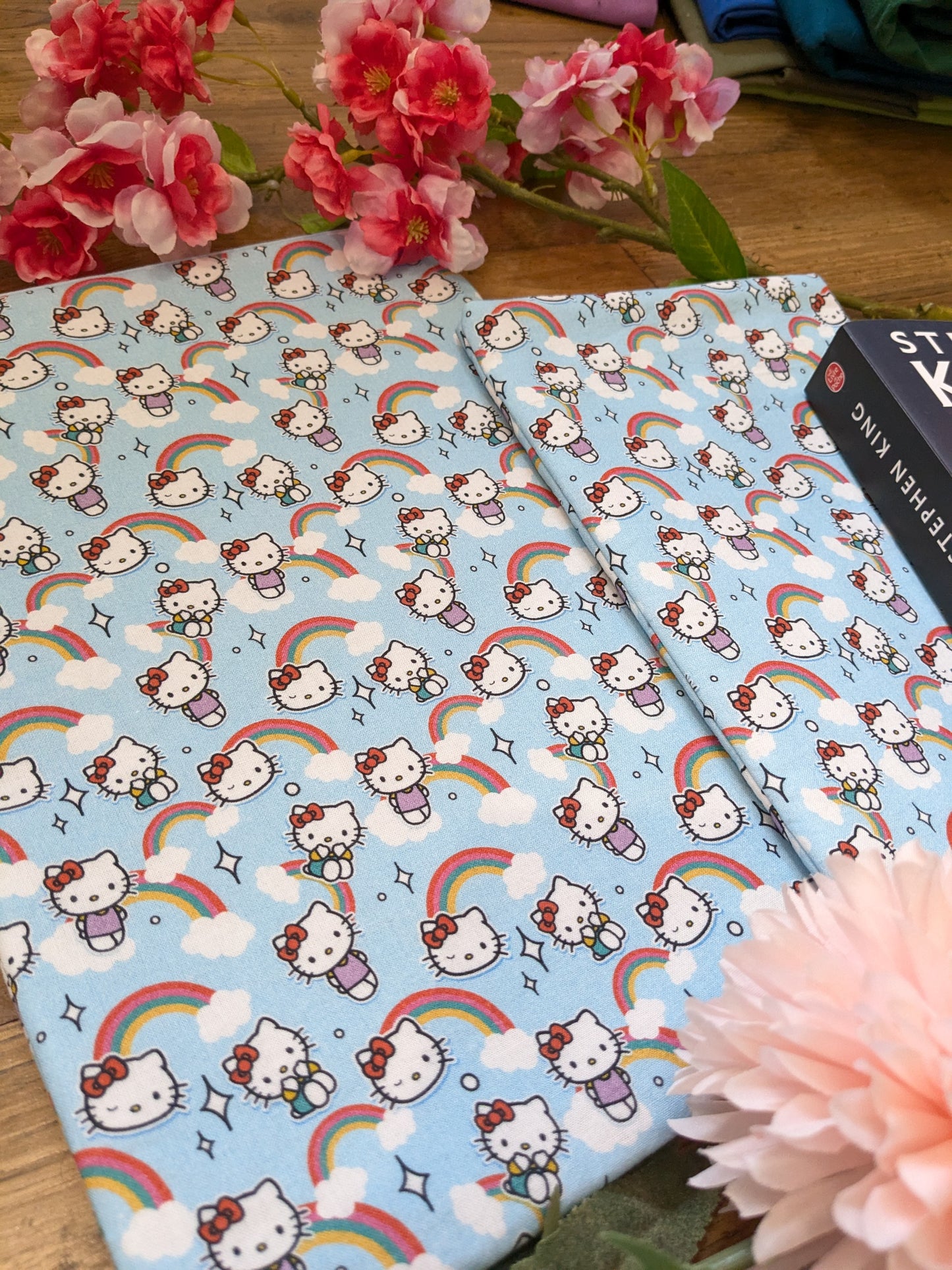 Housse de protection pour livre ou liseuse / booksleeve "Chat blanc"