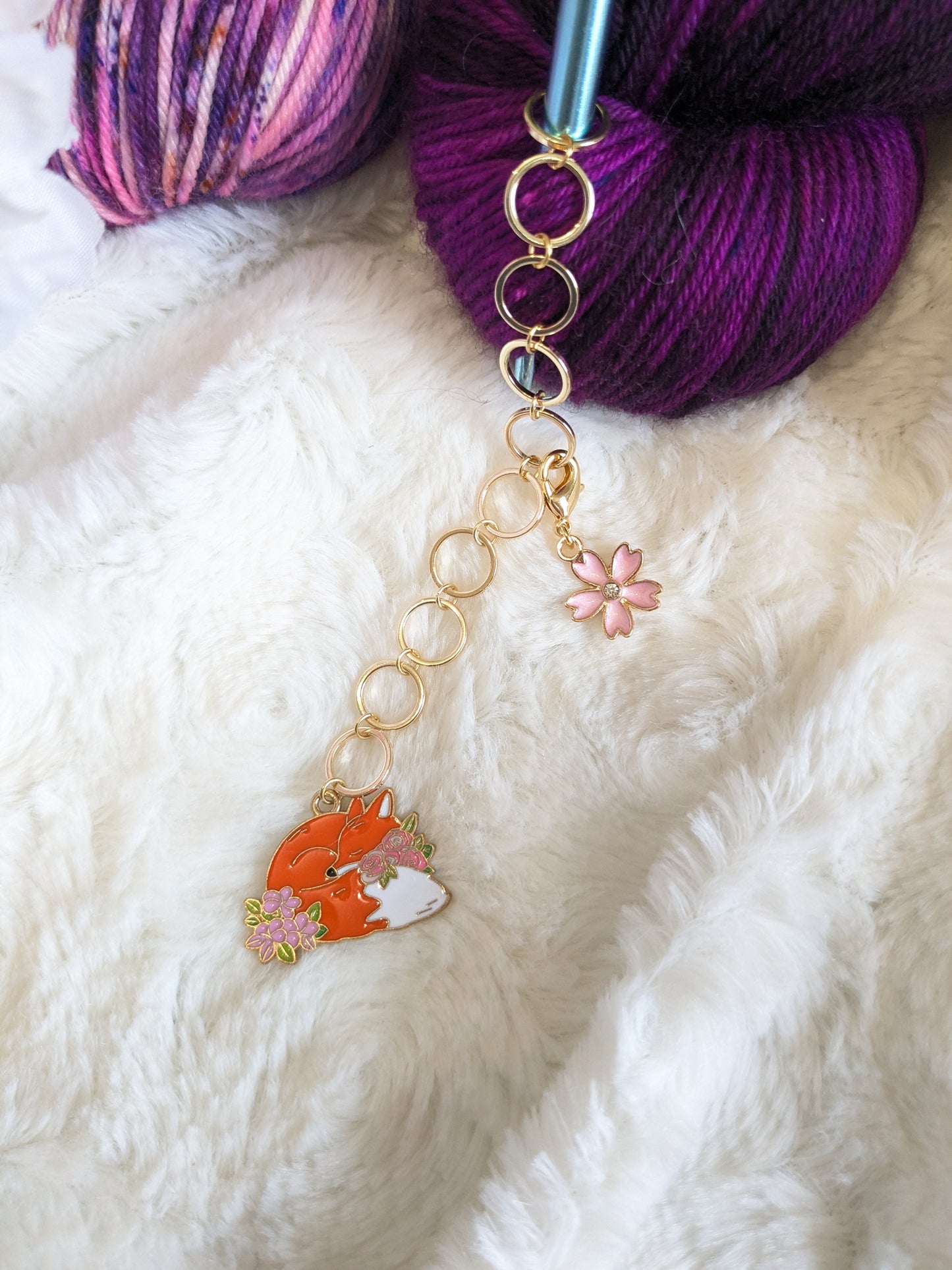 Compte rang "Renarde et fleurs"