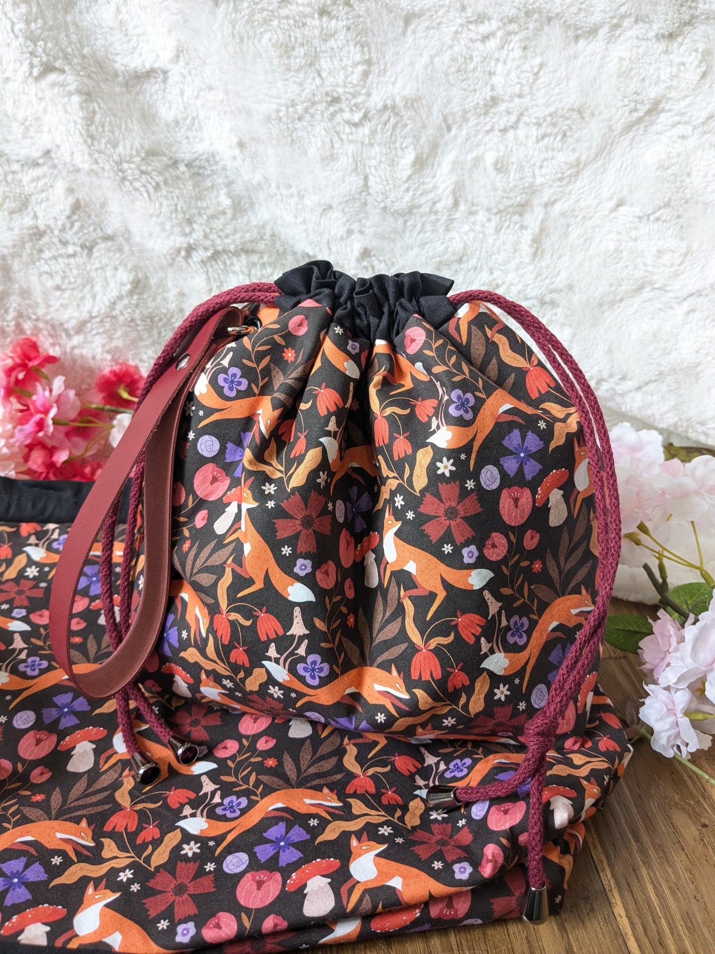 Sac à projet Basic "Renards joueurs" imprimé par Lixy Illustration