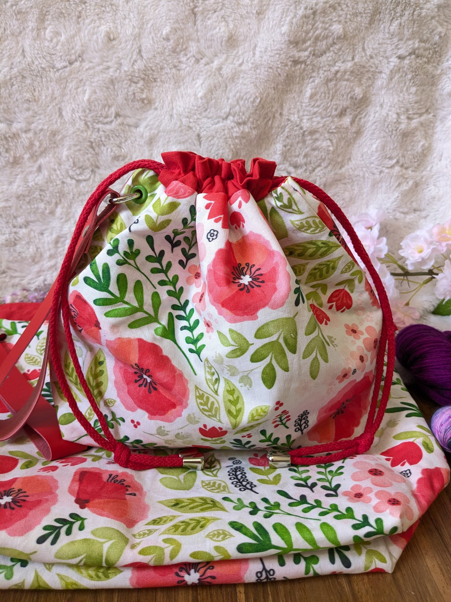 Sac à projet "Coquelicots"