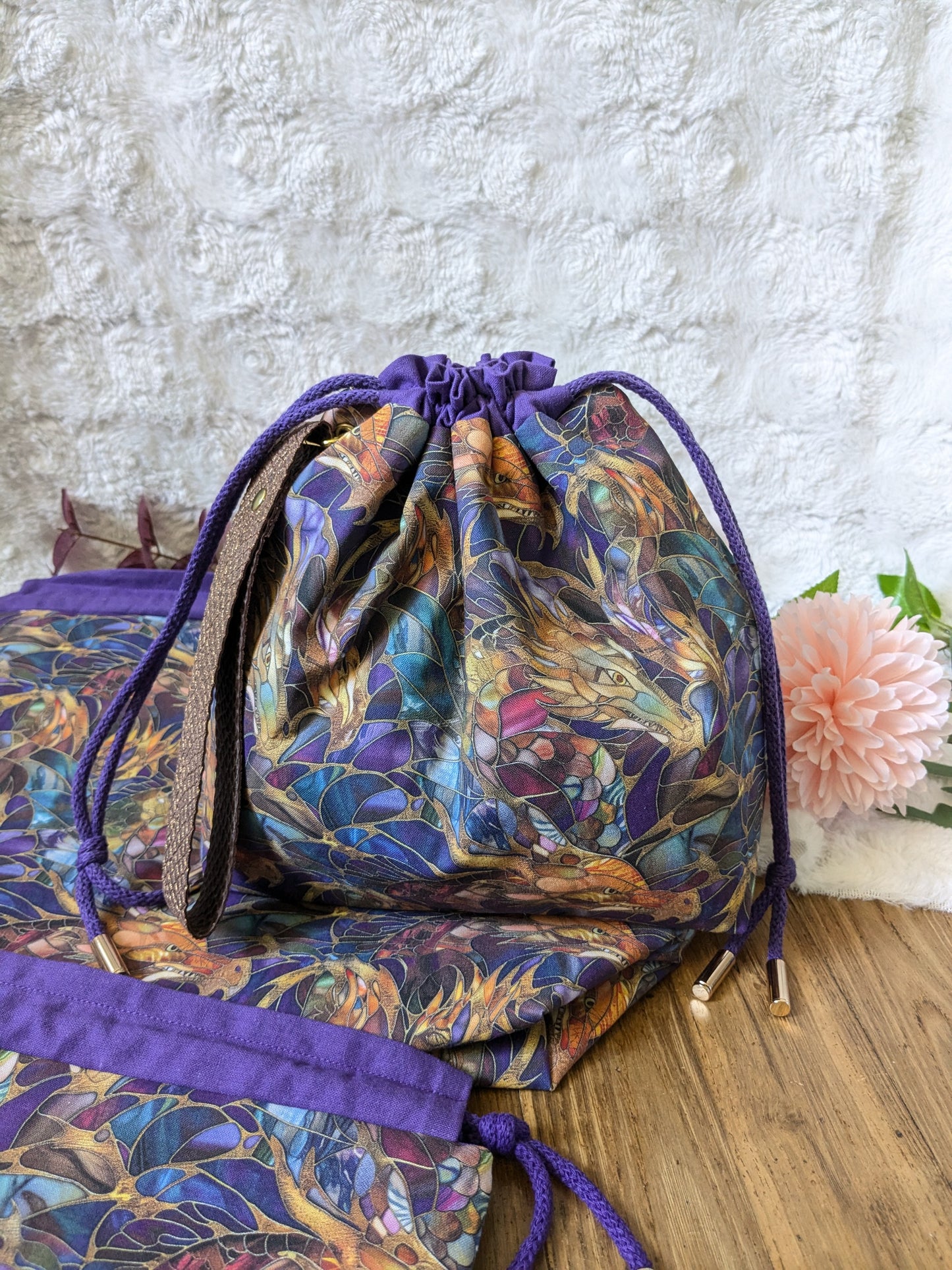 Sac à projet Basic "Vitrail draconique"