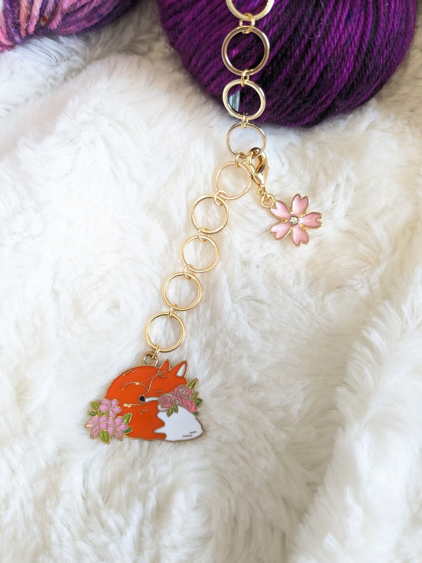 Compte rang "Renarde et fleurs"