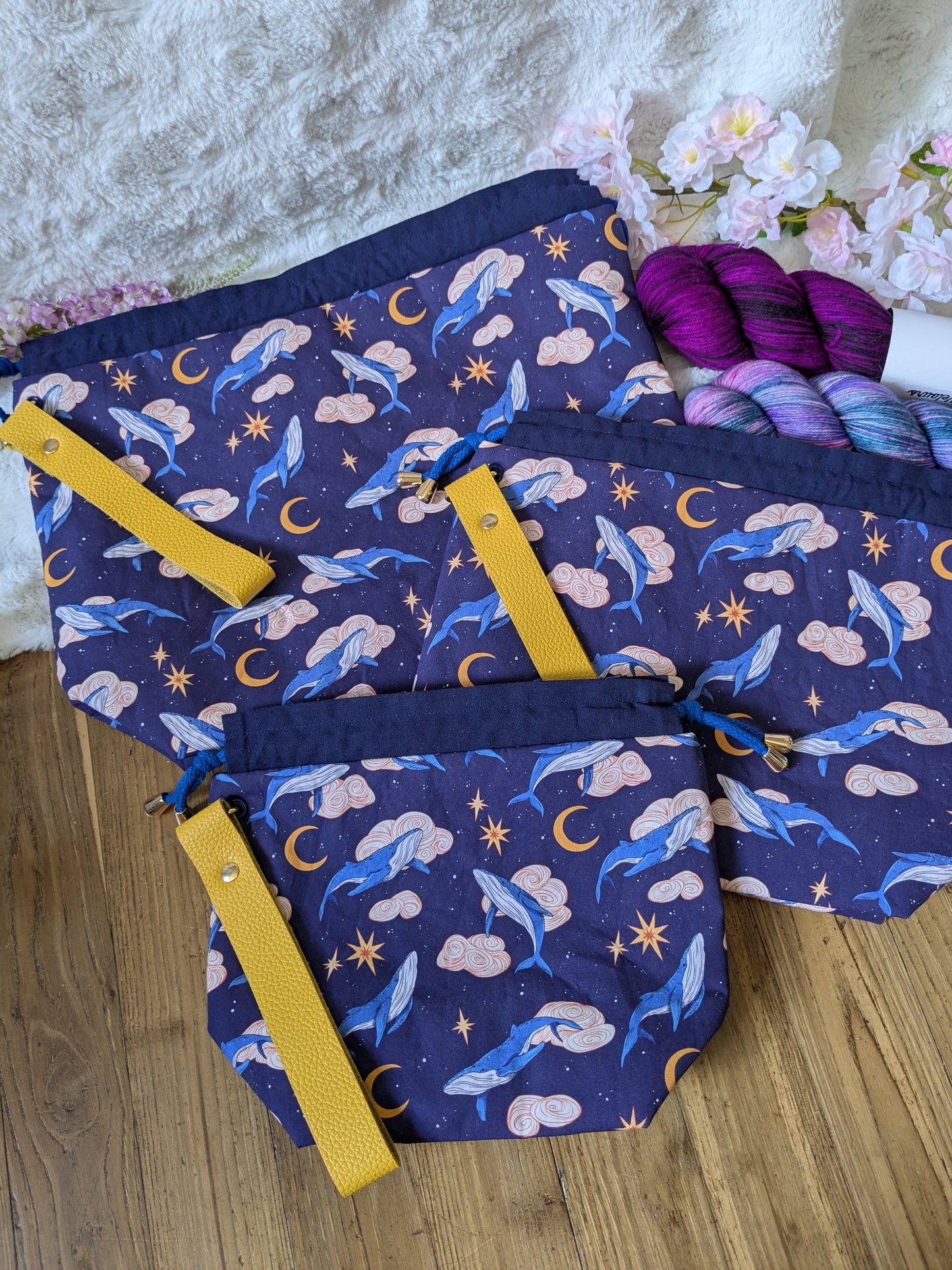 Sac à projet "Whales lullaby"