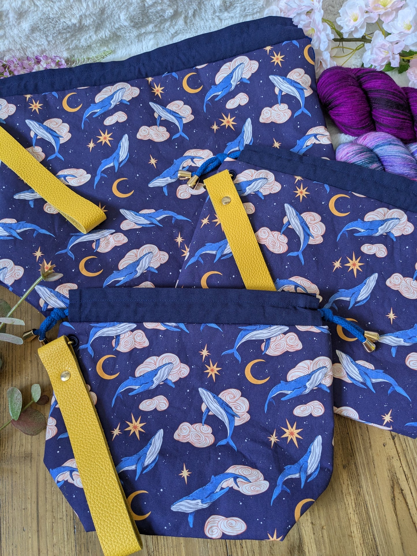 Sac à projet "Whales lullaby"