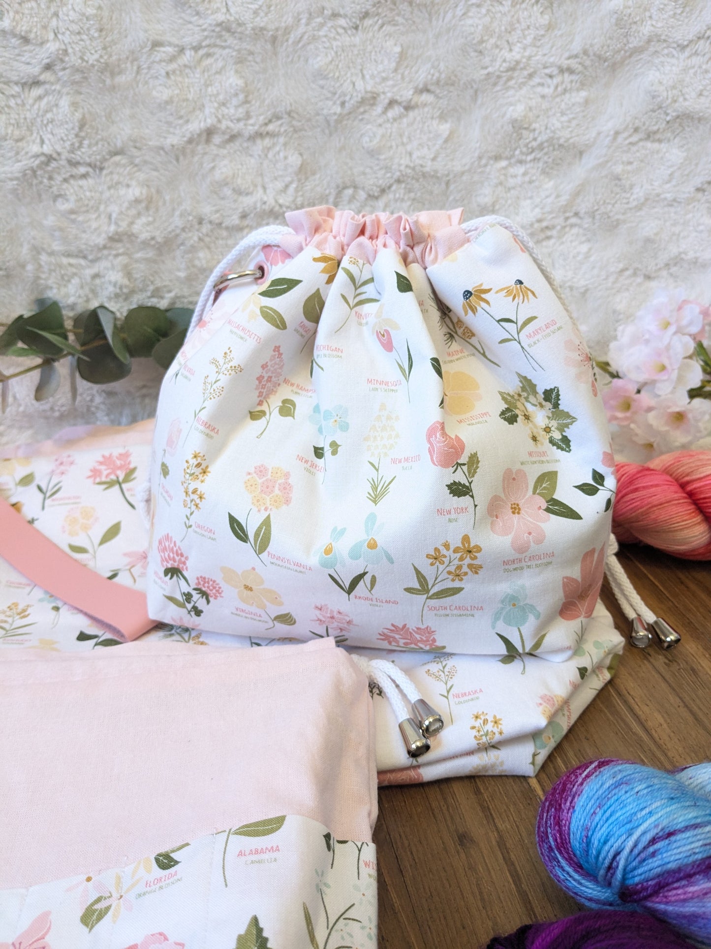 Sac à projet Basic "American flower"