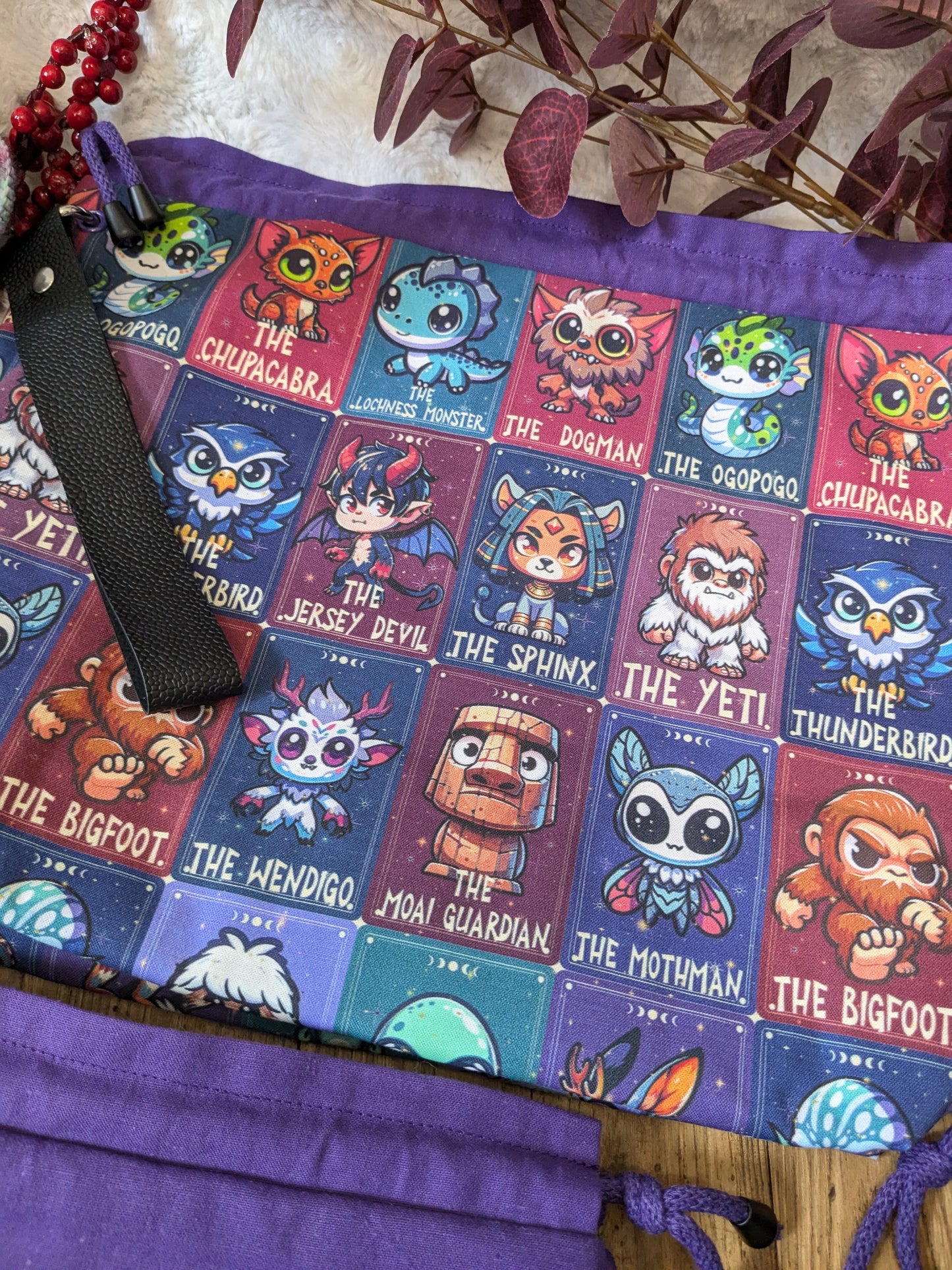 Sac à projet "Cute cryptids"
