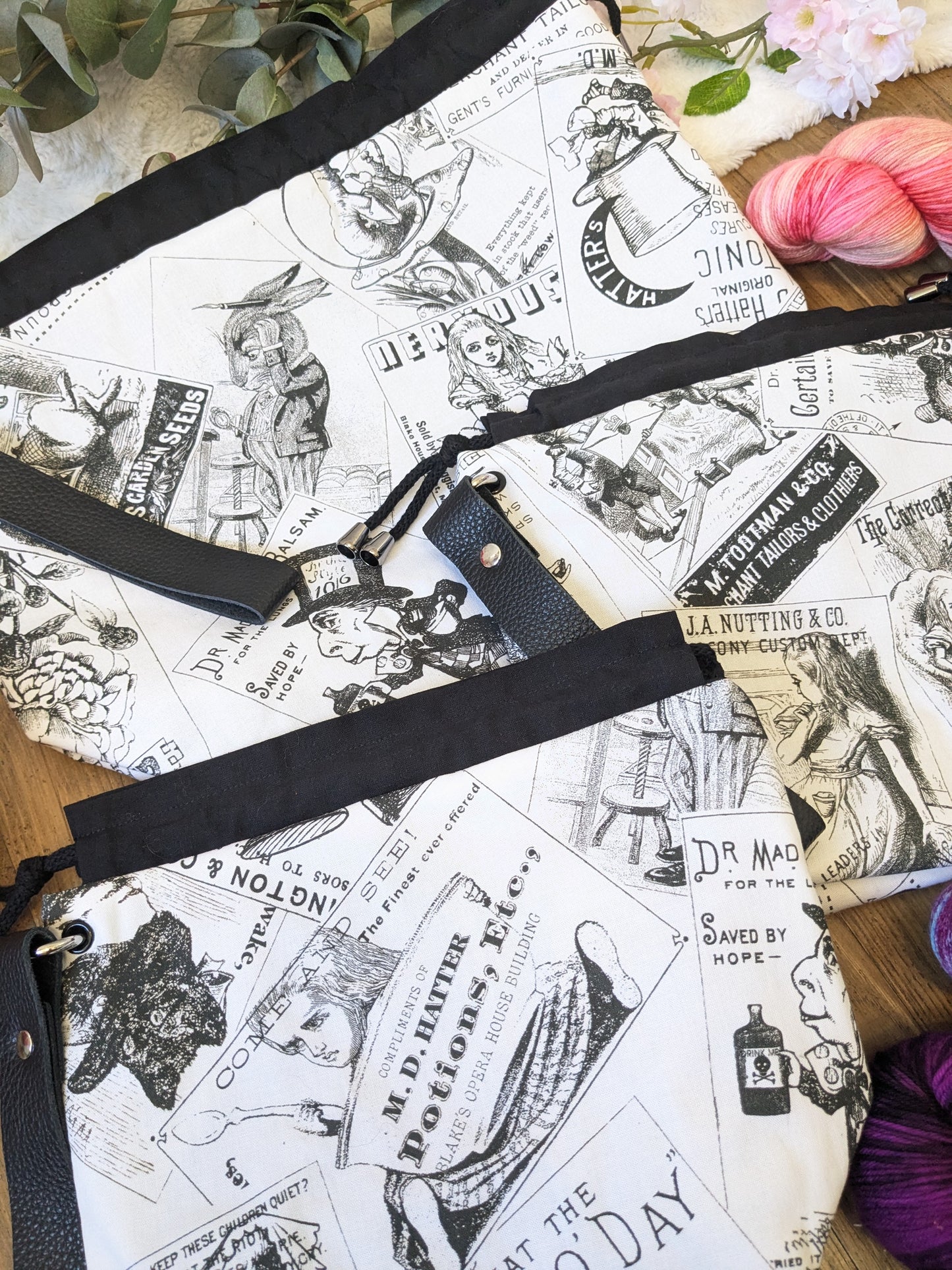 Sac à projet Basic "Alice in wondeland"