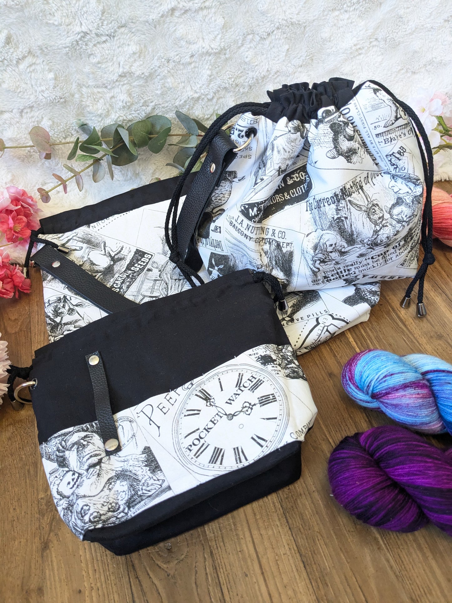 Sac à projet Basic "Alice in wondeland"