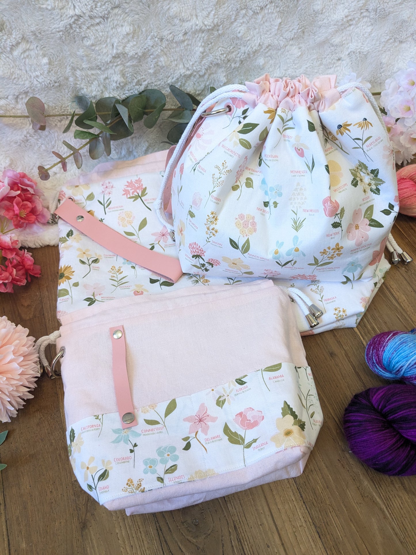 Sac à projet Basic "American flower"