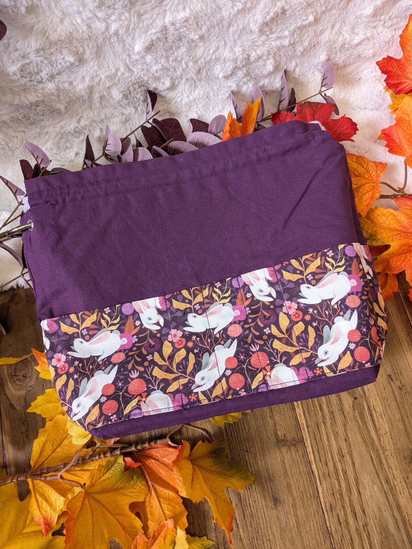 Sac à projet "Petits lapins" motif Lixy illustration