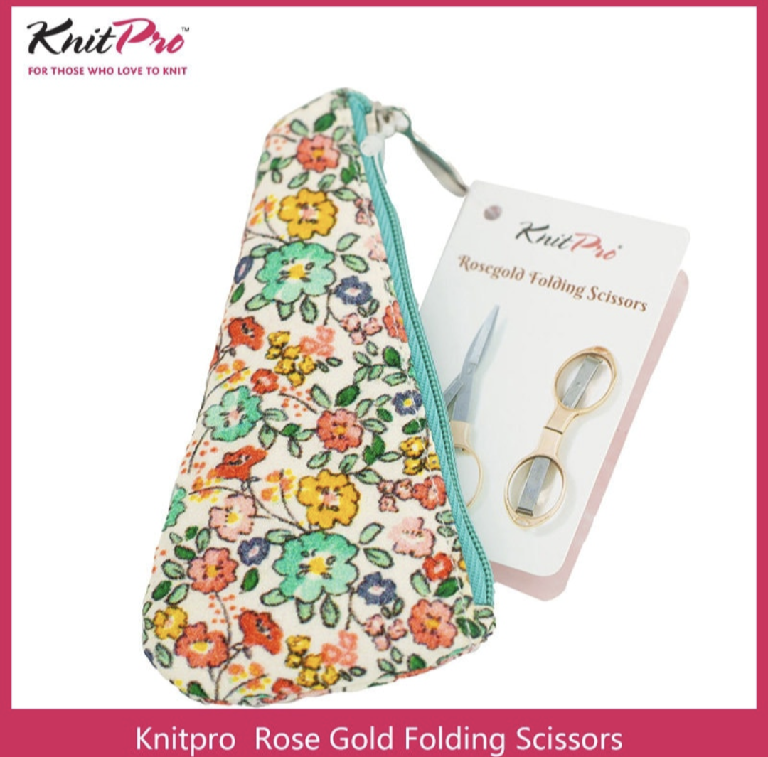 Ciseaux pliants Knitpro rose gold