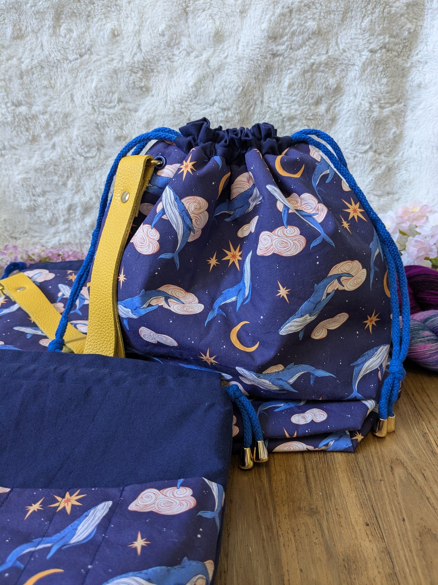 Sac à projet "Whales lullaby"