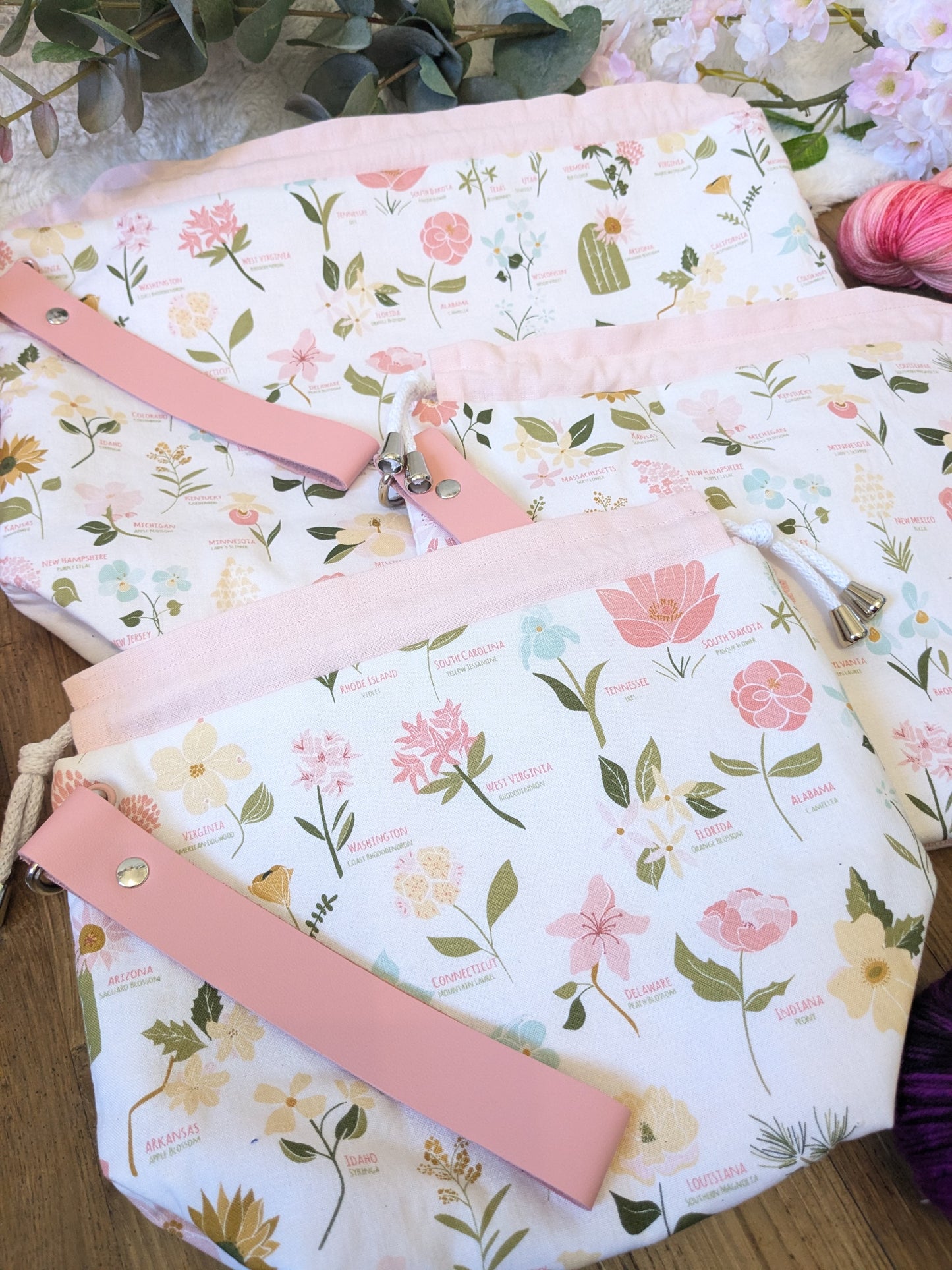 Sac à projet Basic "American flower"