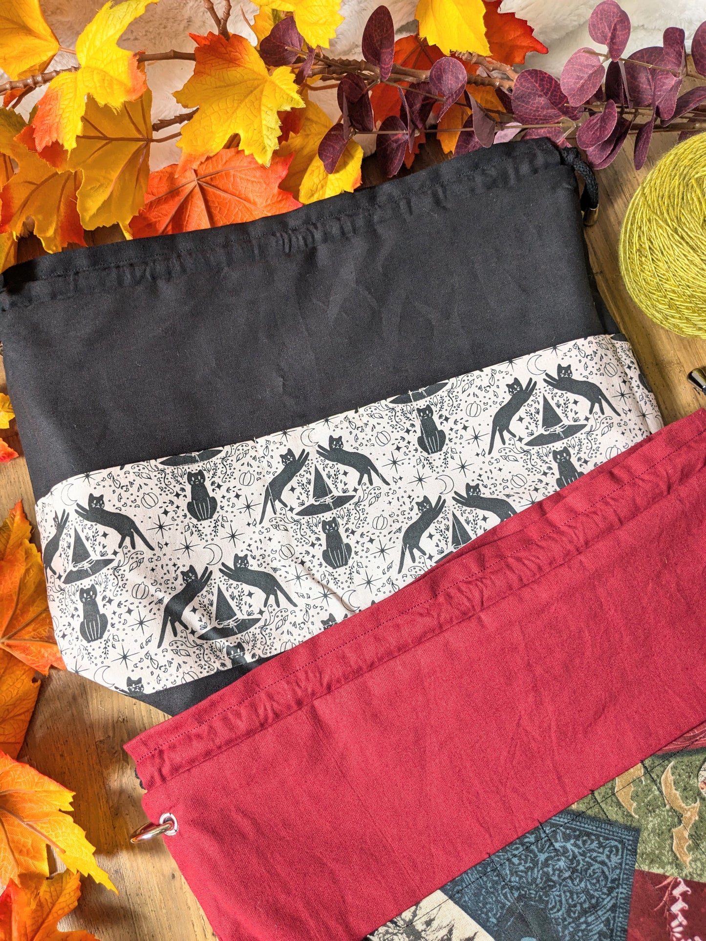 Sac à projet Basic "Chats et chapeau" et "Littérature"