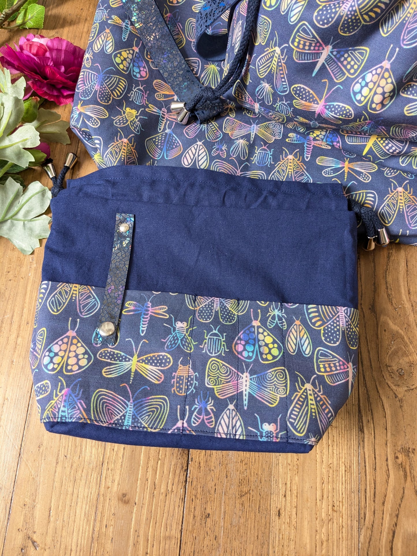 Sac à projet "Shining bugs"