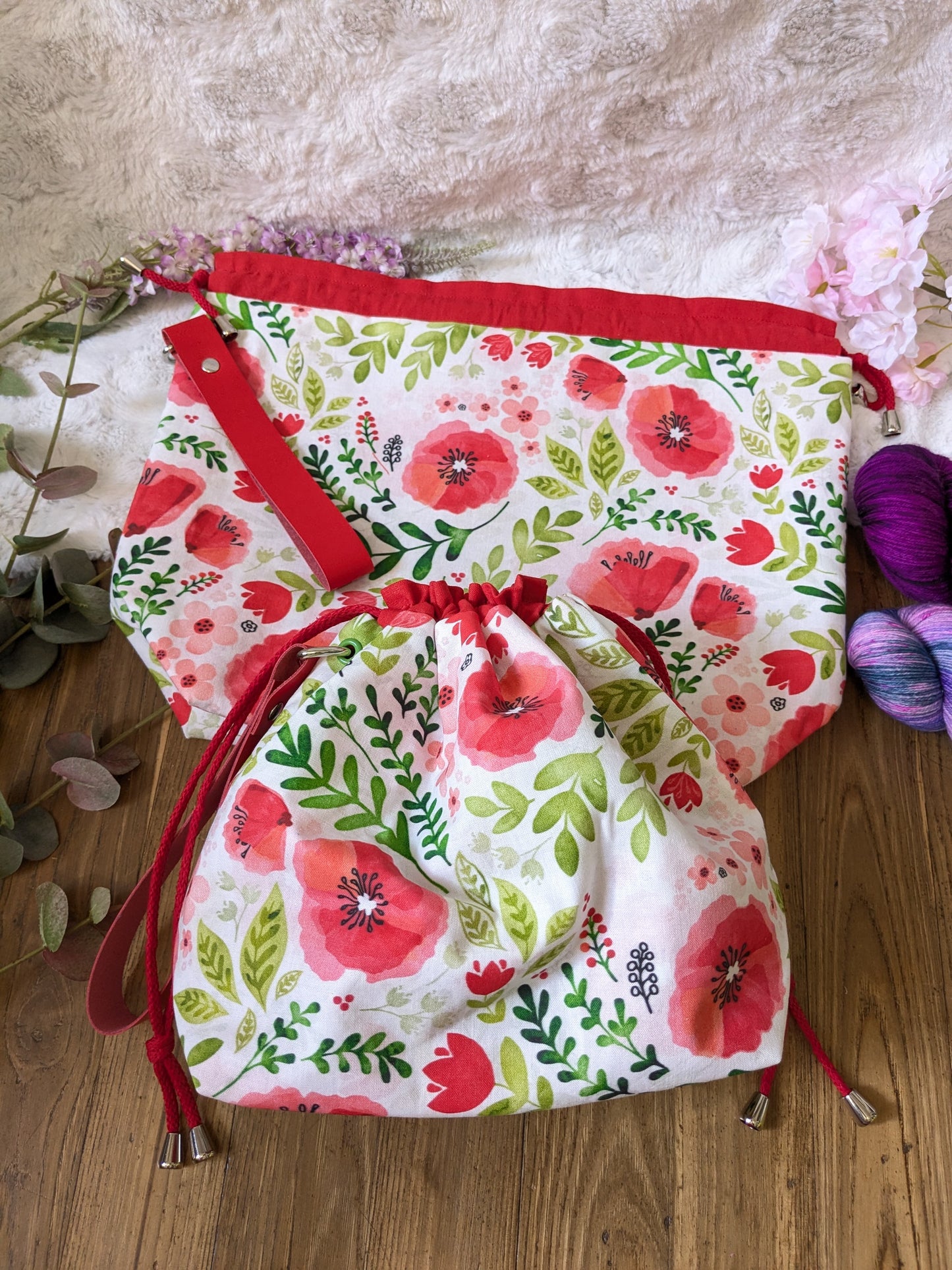 Sac à projet "Coquelicots"