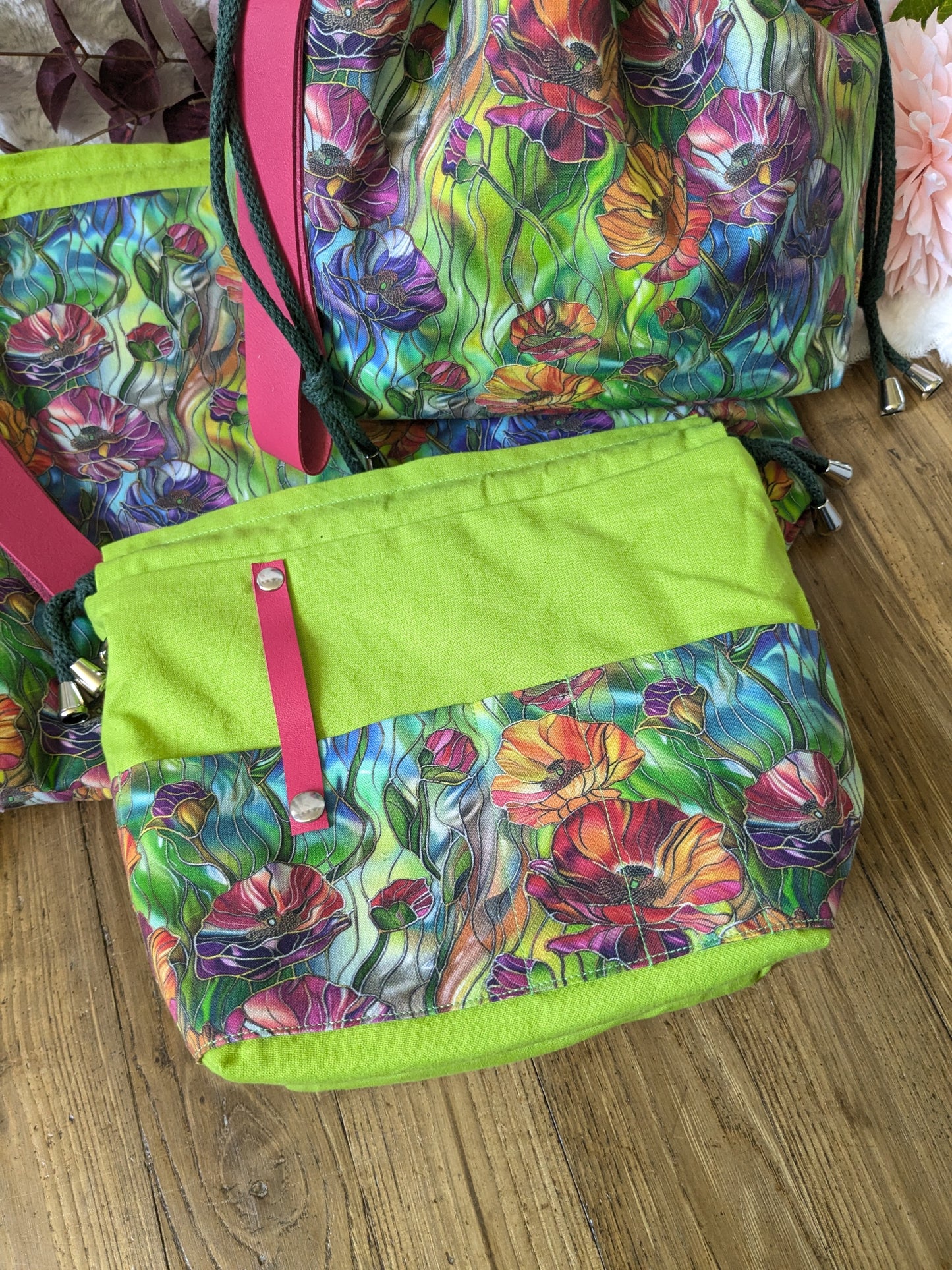 Sac à projet Basic "Vitrail fleurs des champs"