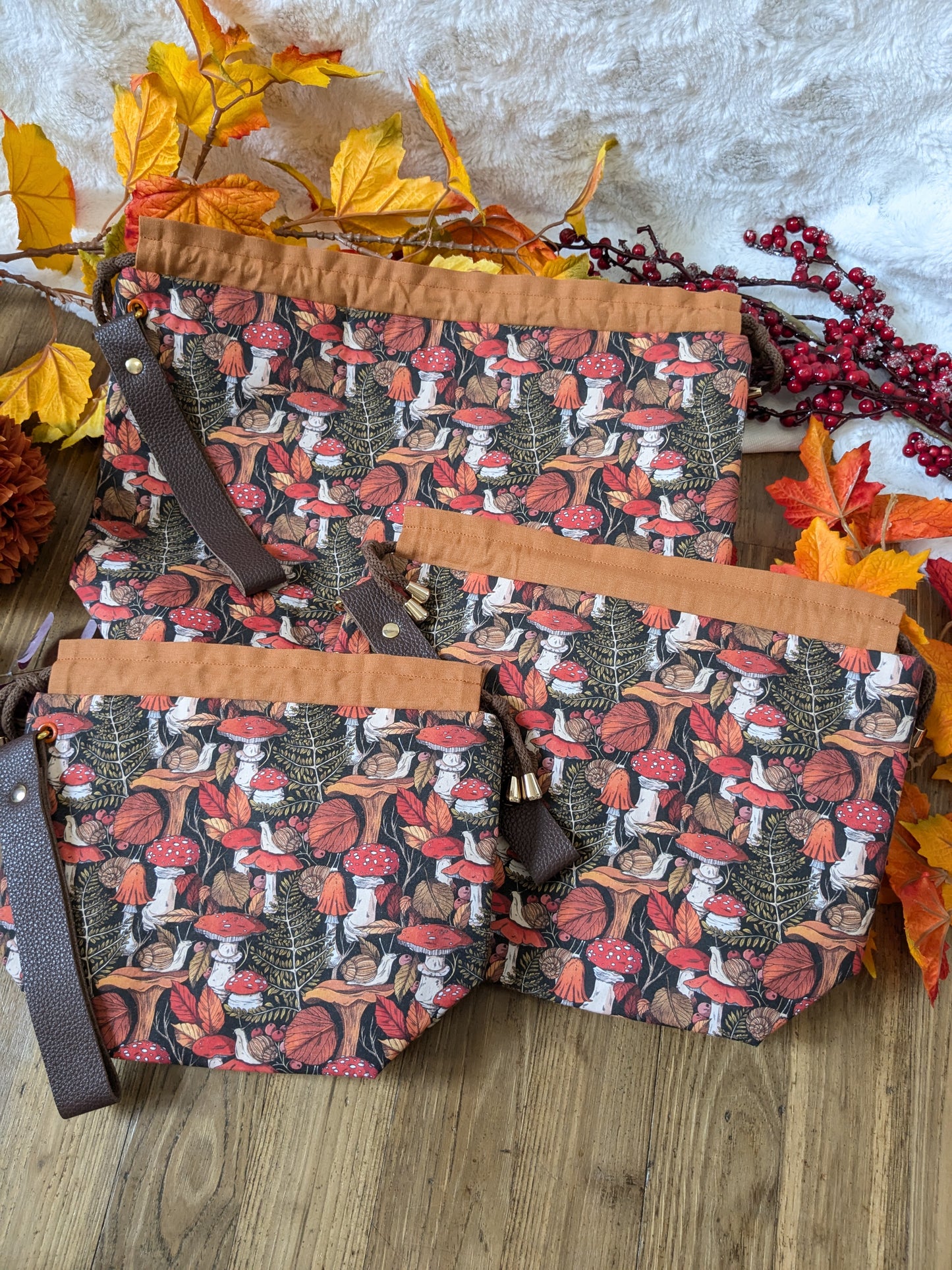 Sac à projet Basic "Les champignons de Lixy"