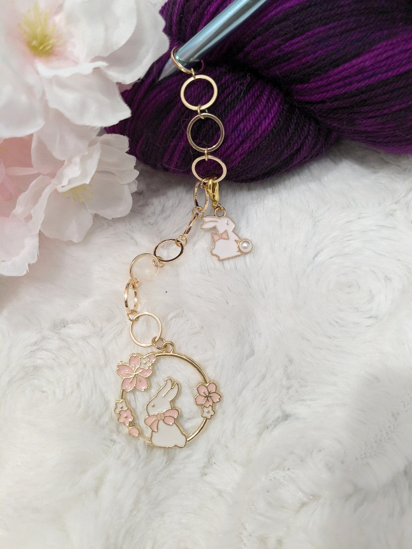 Compte rang "Lapin et sakura version II"