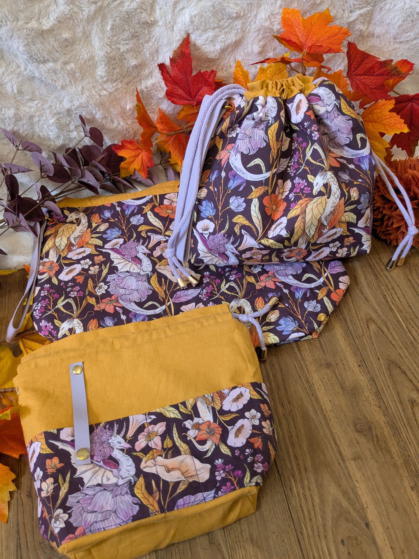 Sac à projet "Dragons végétaux"