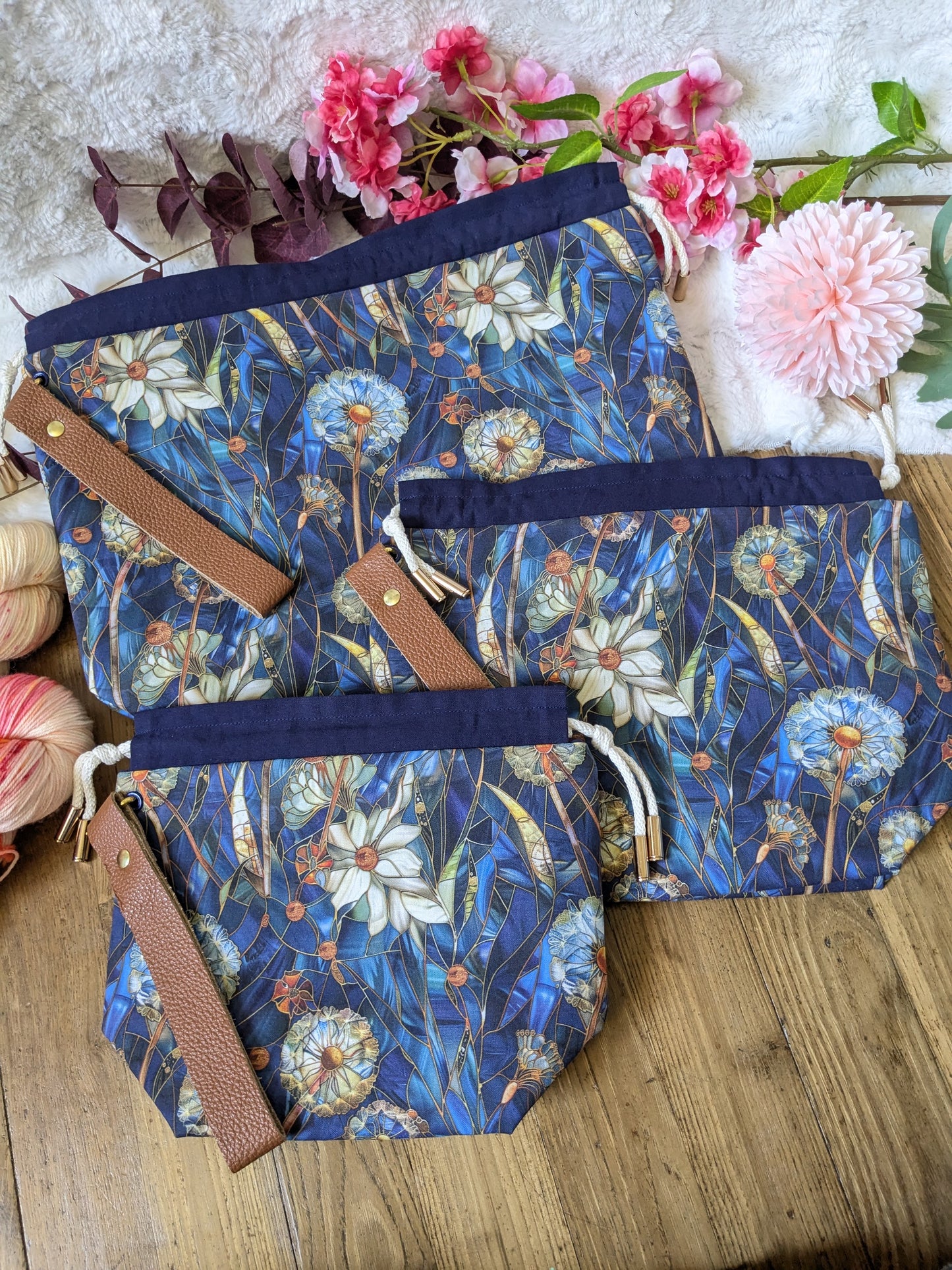 Sac à projet Basic "Vitrail dandelion"